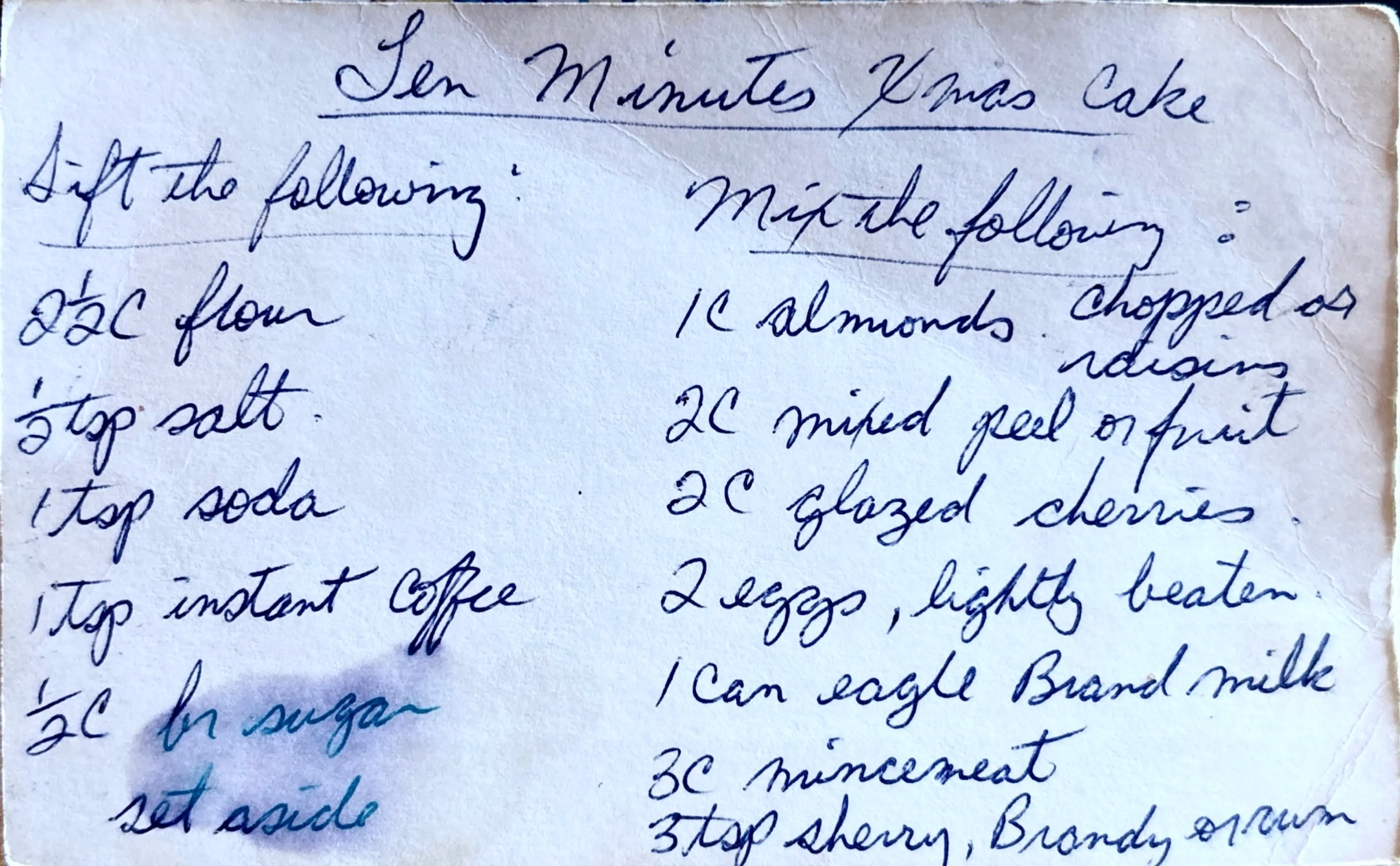 Ten Minute Xmas Cake