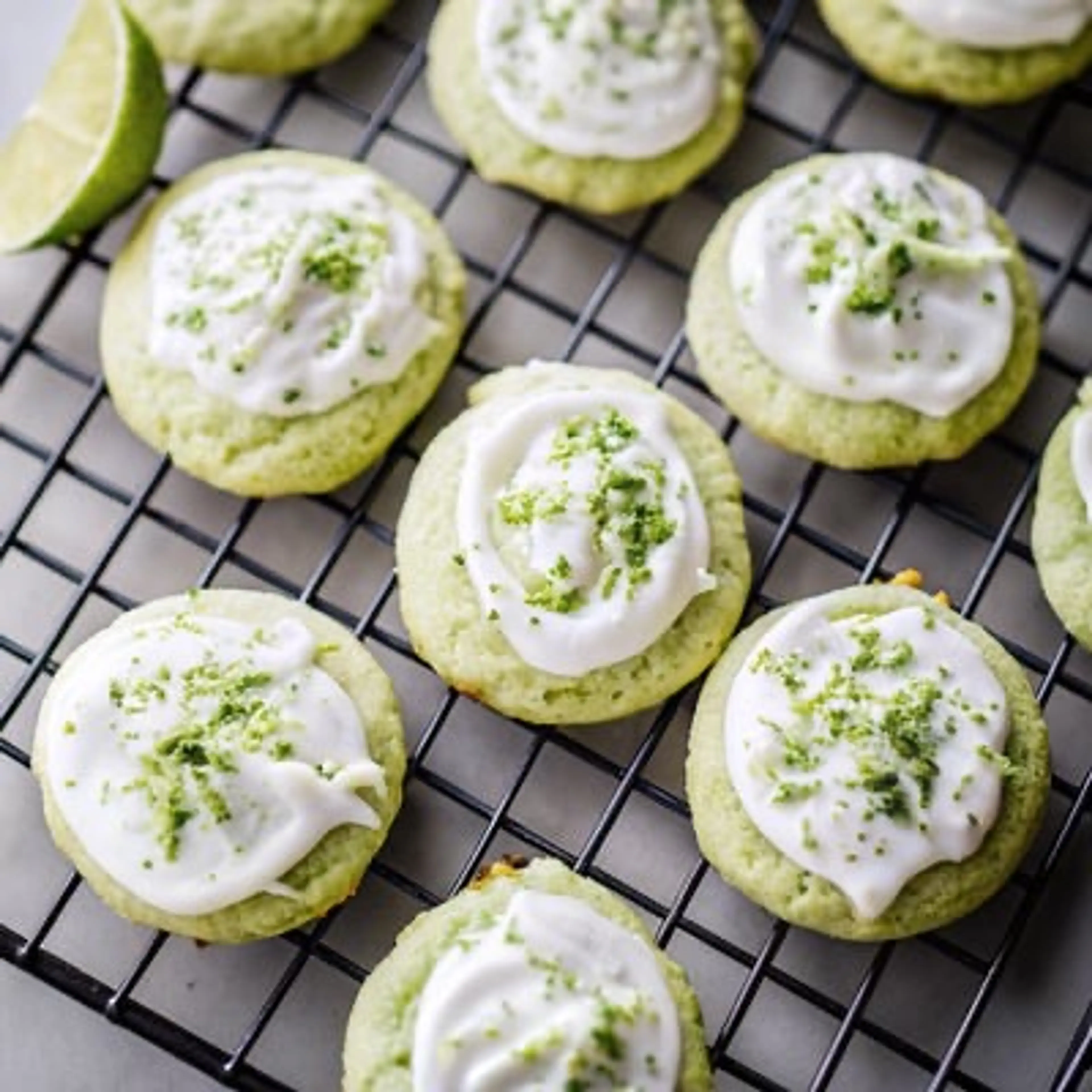 Soft Lime Sugar Cookies