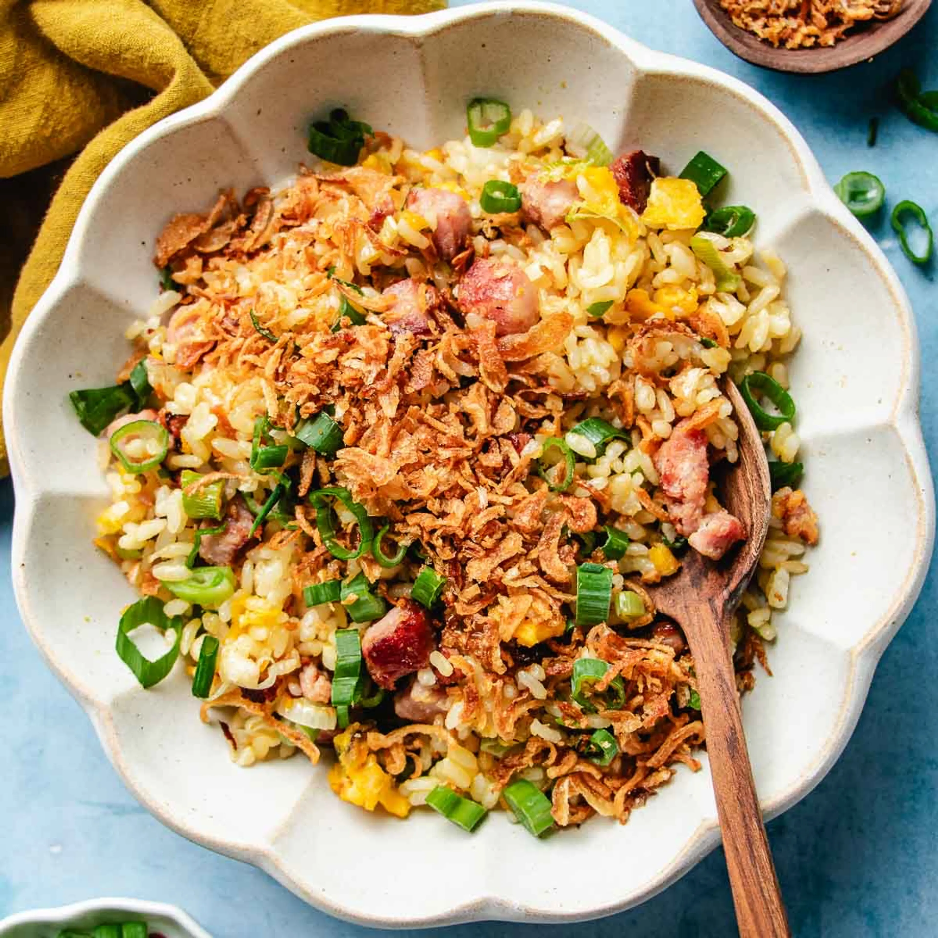 Golden fried rice recipe