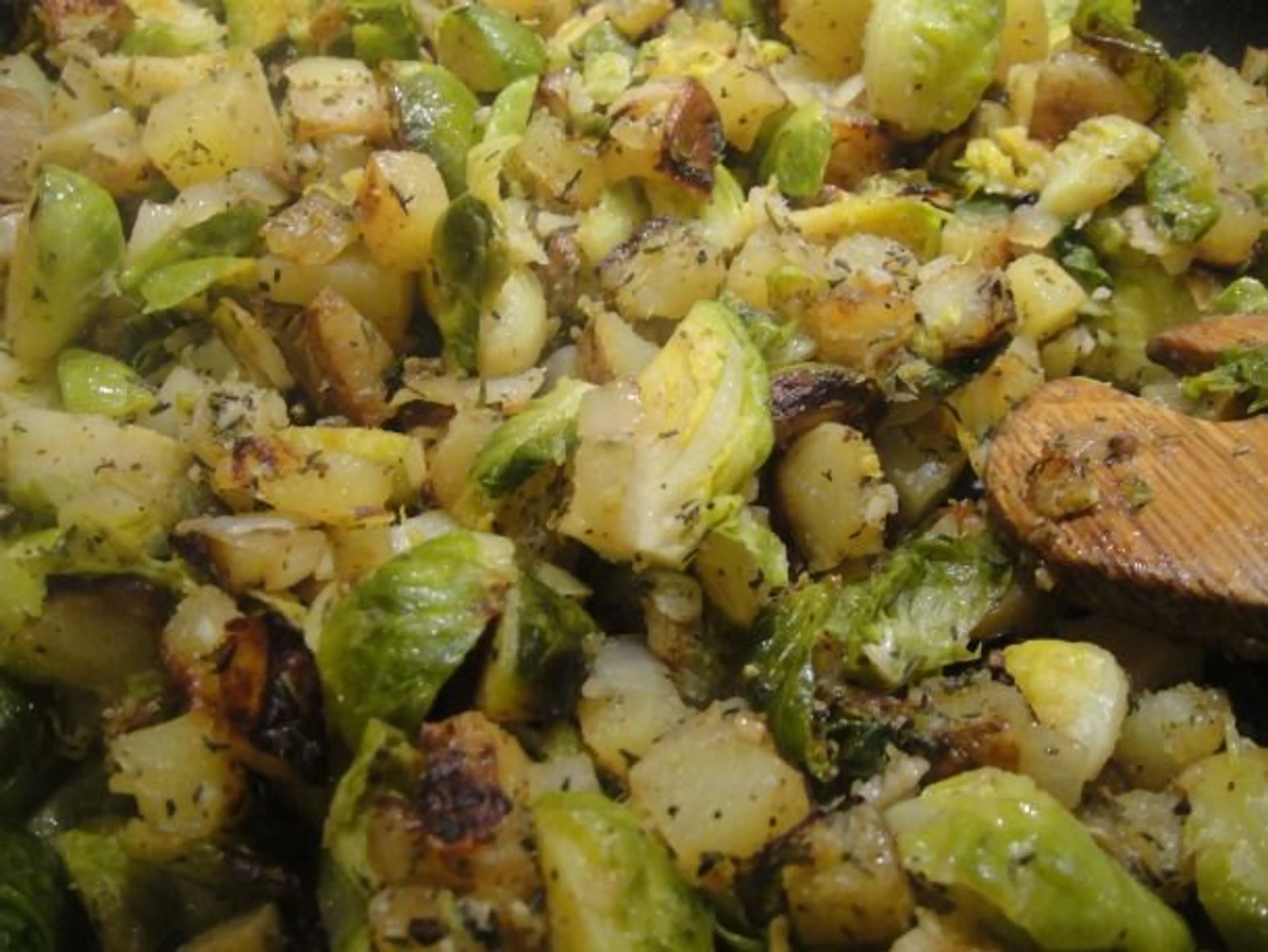 Brussels Sprout-Potato Hash Recipe | Cook the Book