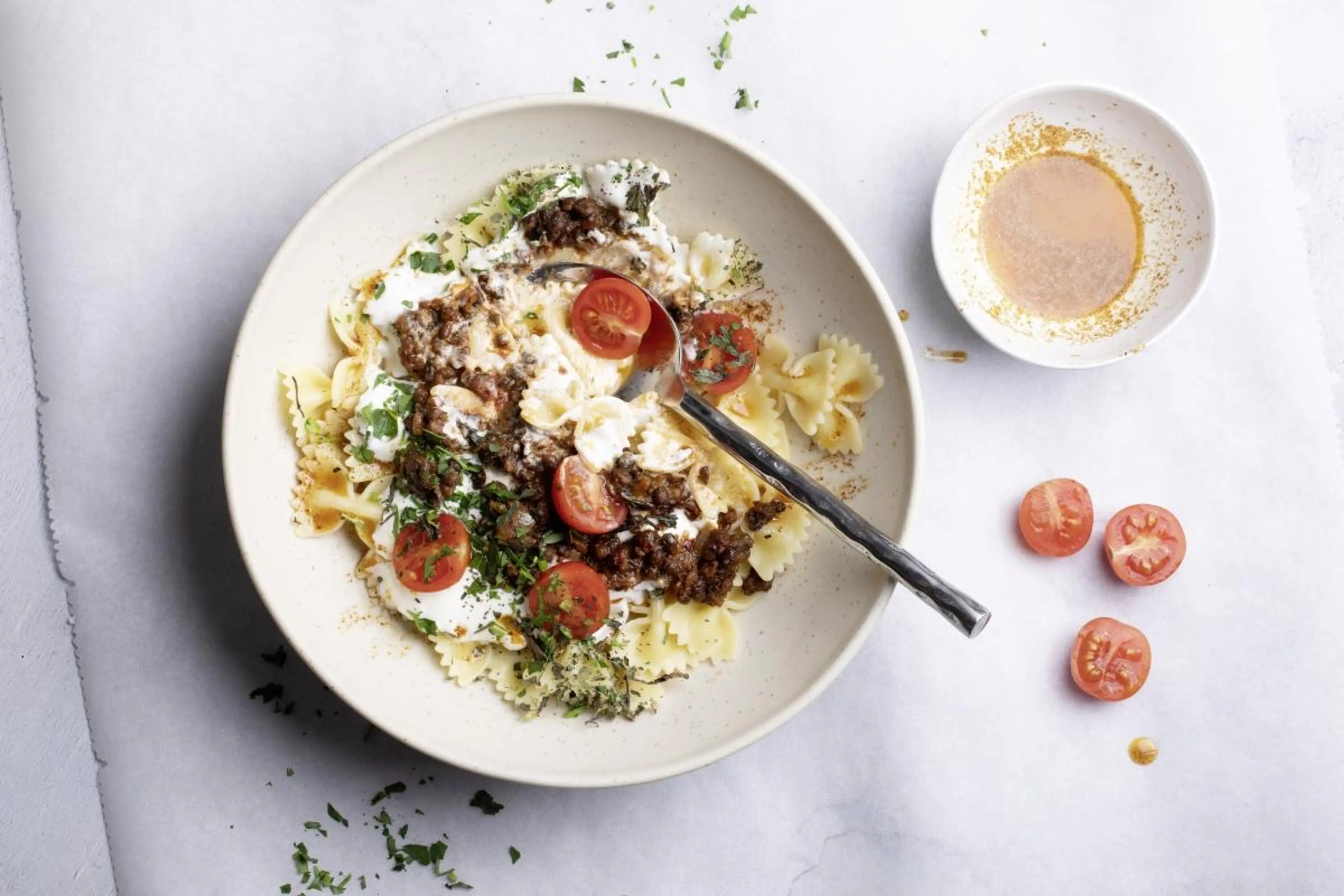 Türkische Pasta (Vegi-Version)