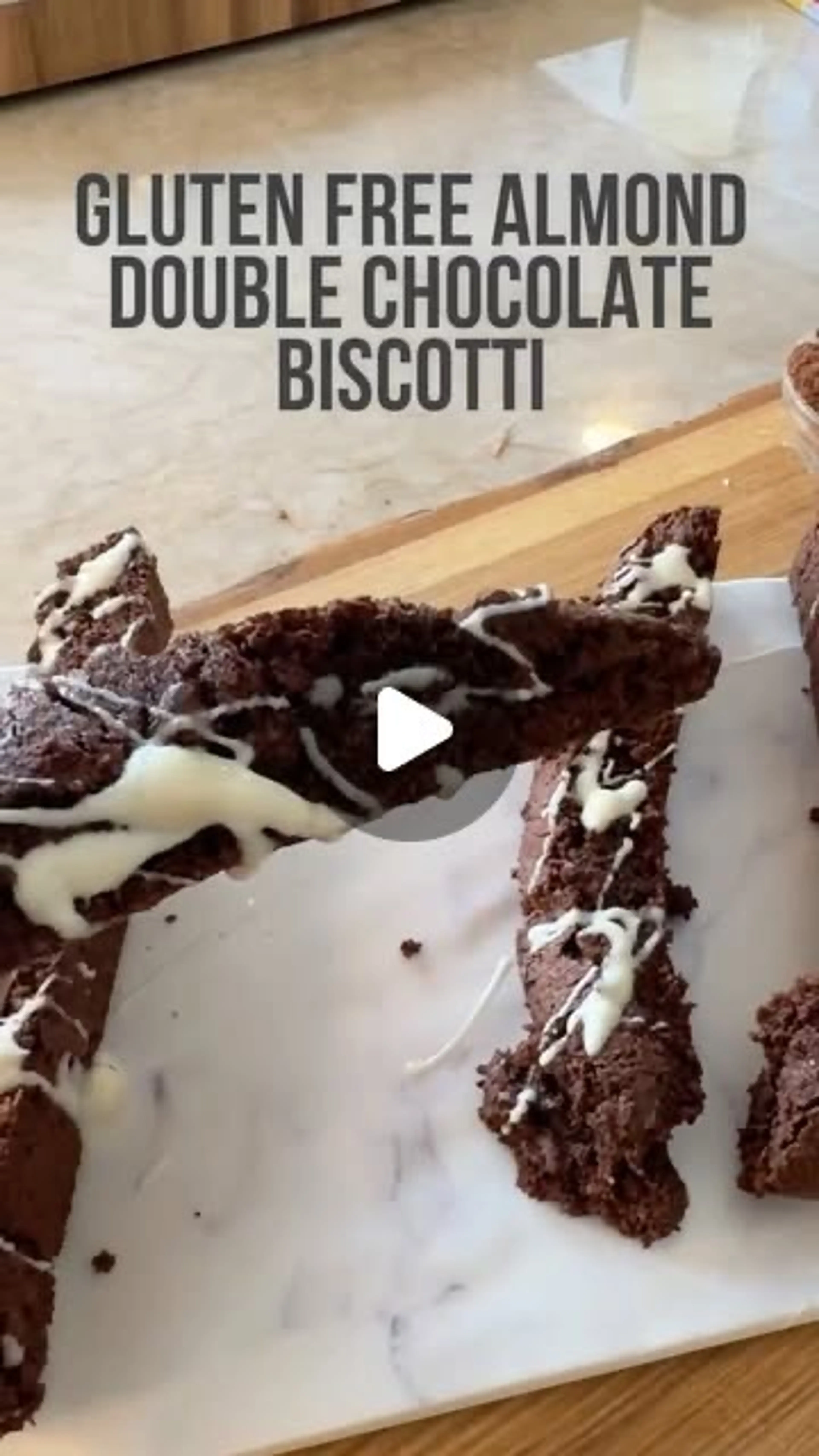 Gluten-free Almond Double Chocolate Biscotti