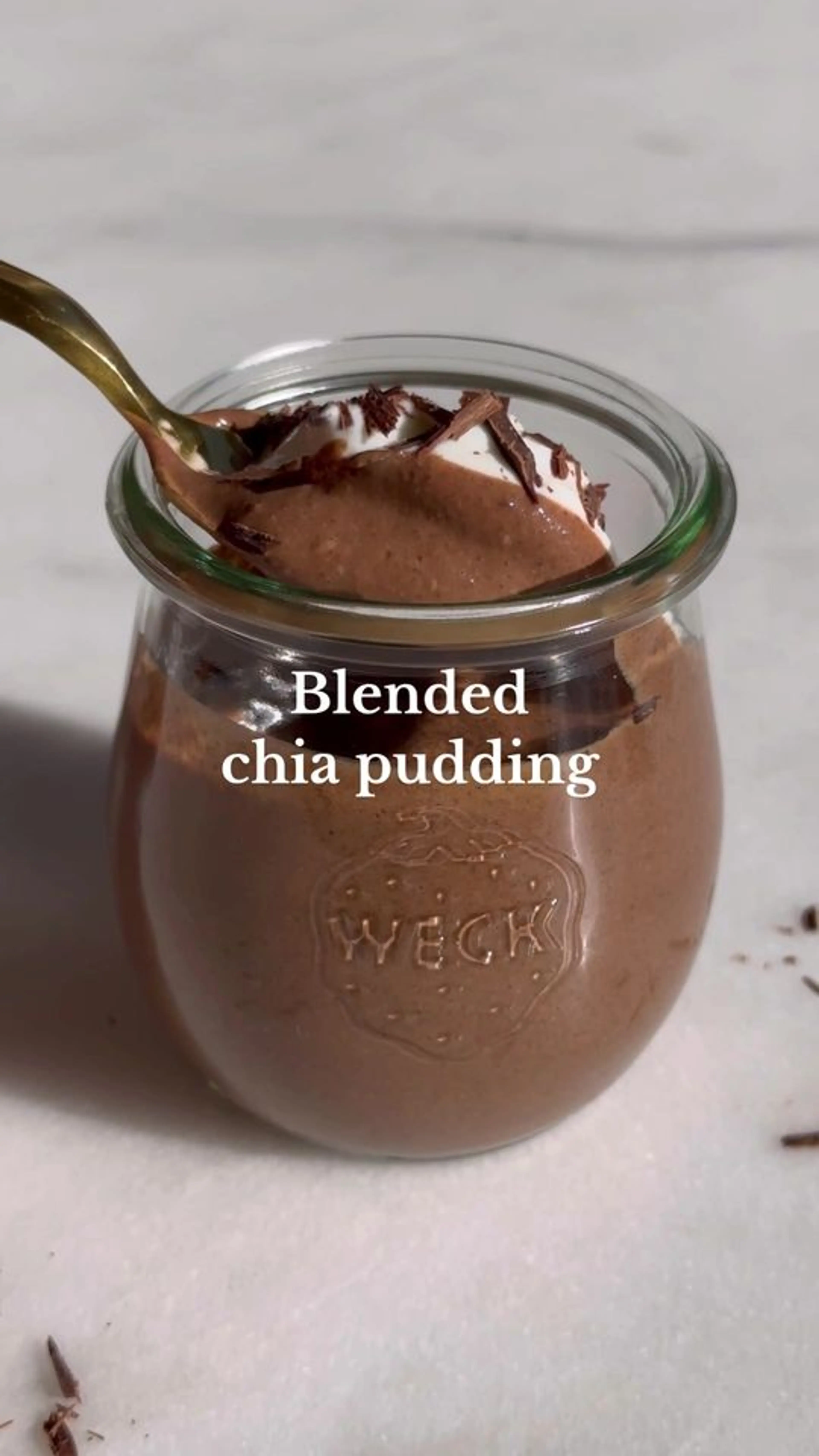 Blended Chocolate Chia Pudding