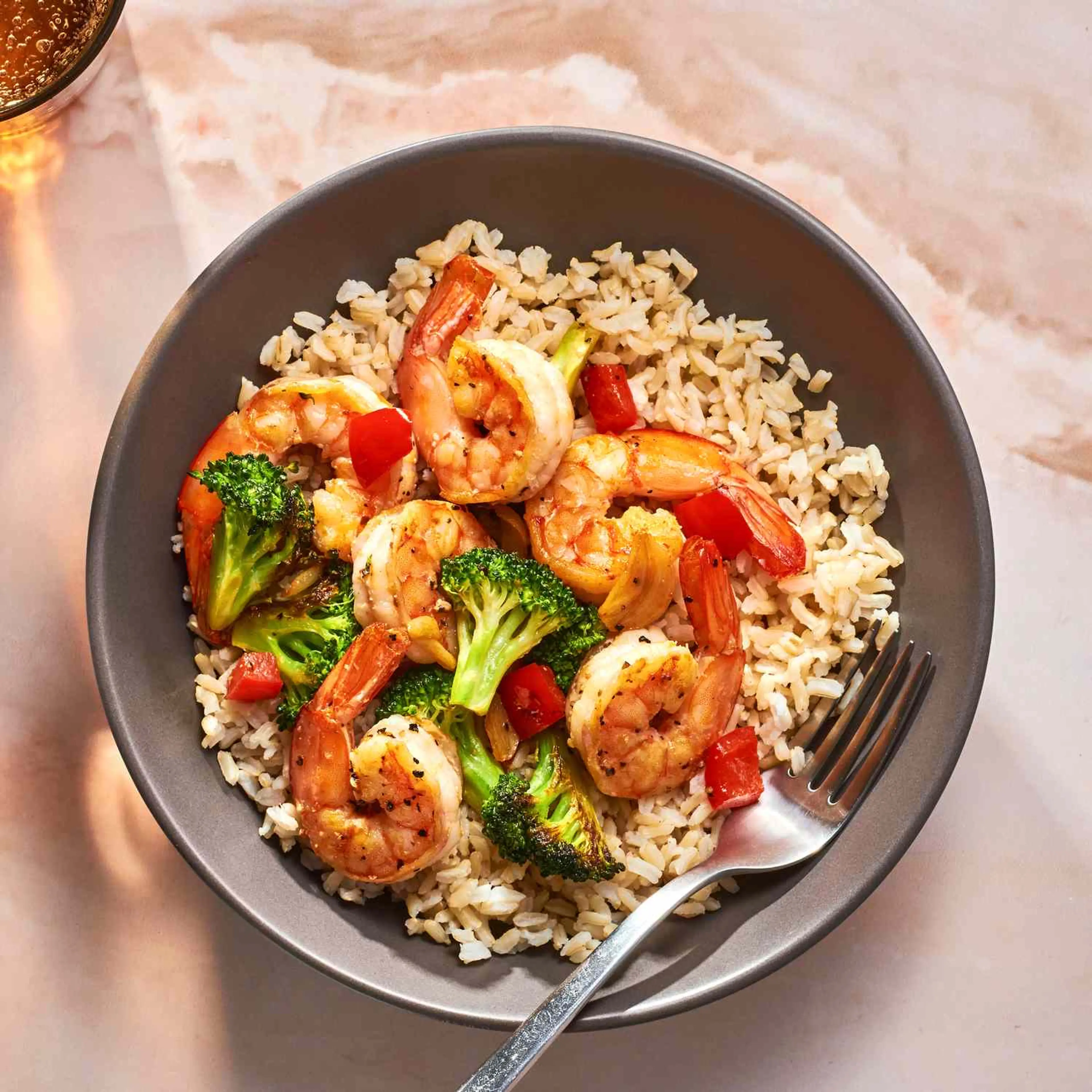 One-Pot Garlicky Shrimp & Broccoli