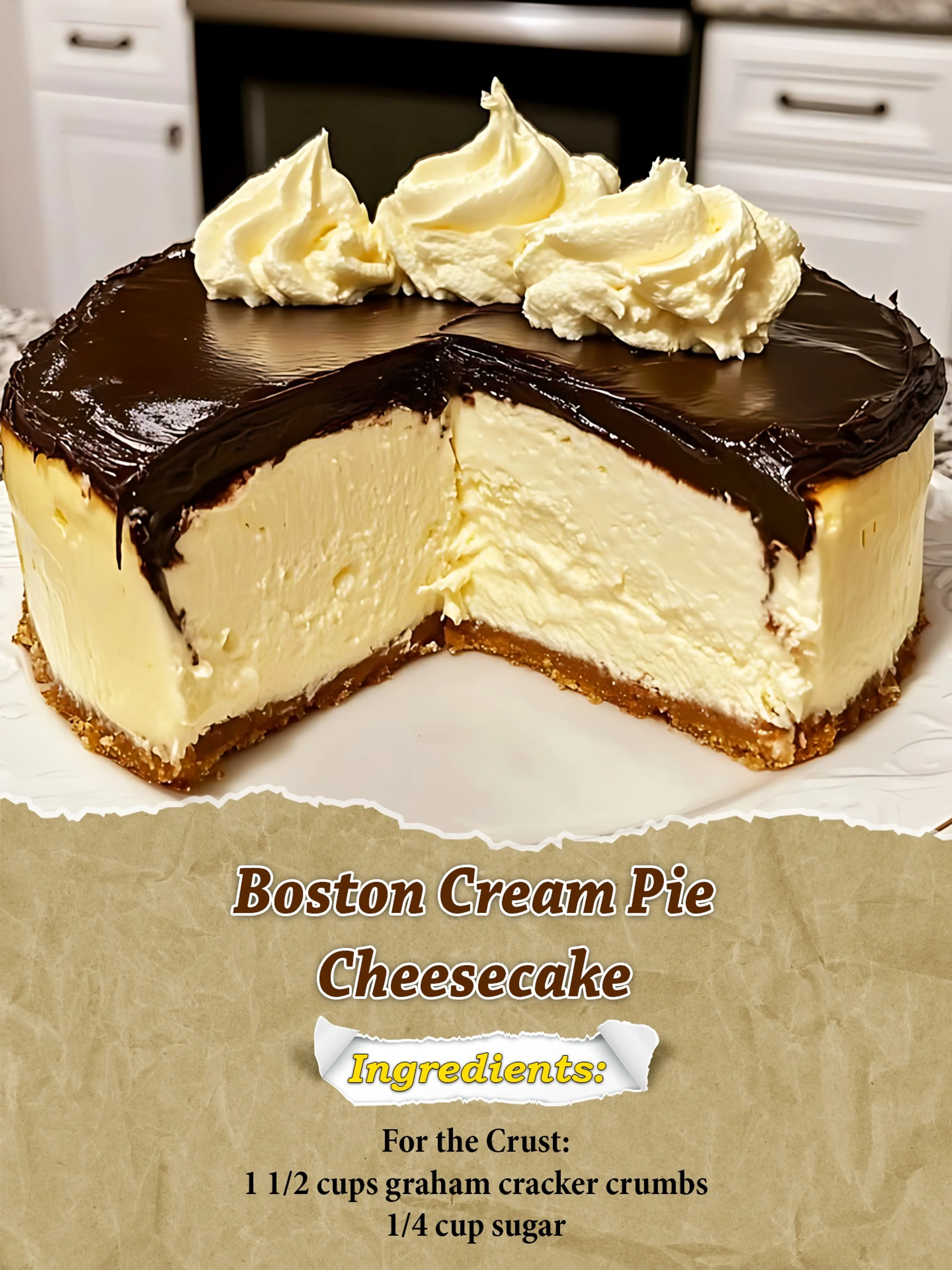 Boston Cream Cheesecake
