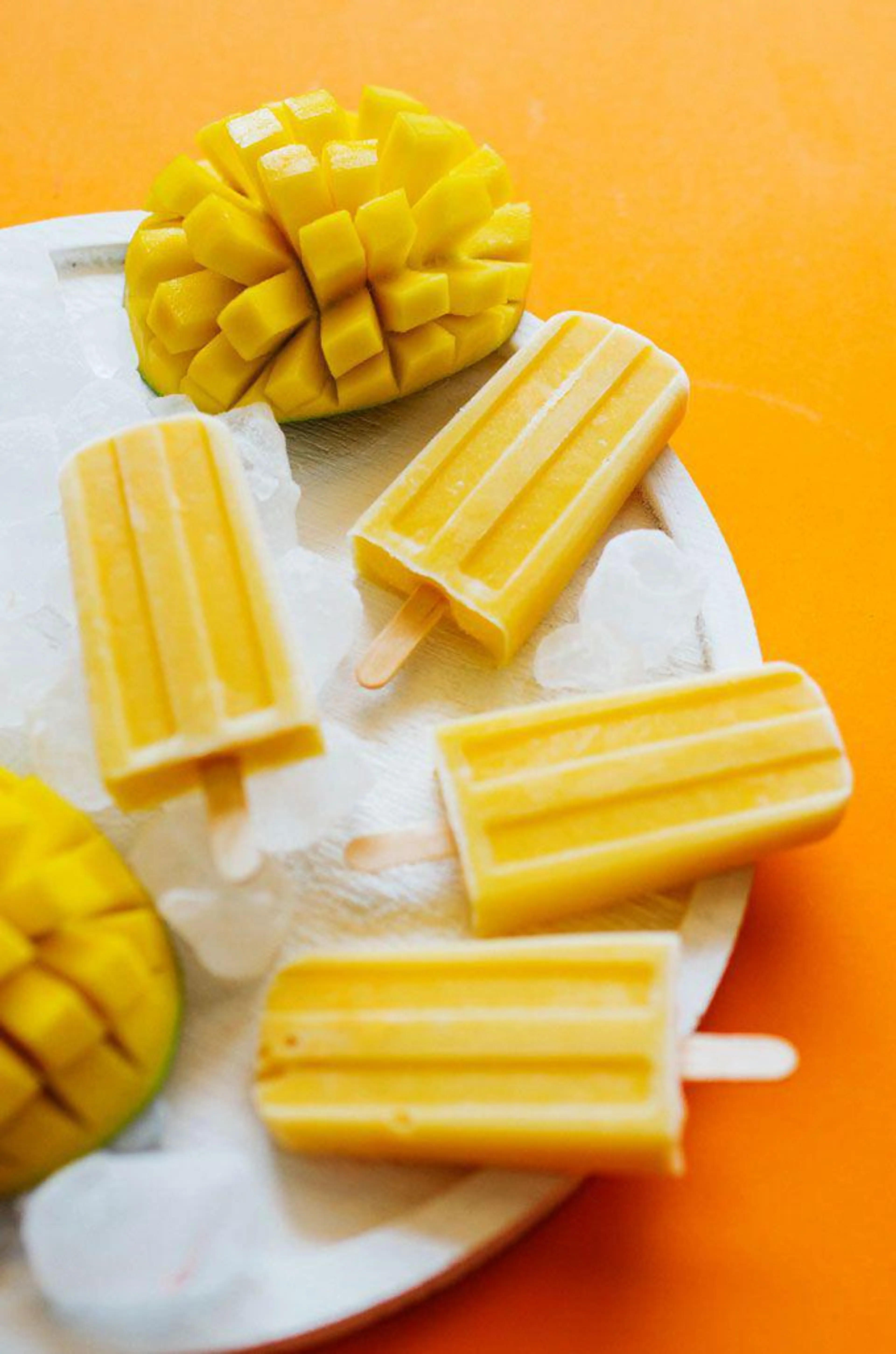 Mango Lassi Popsicles