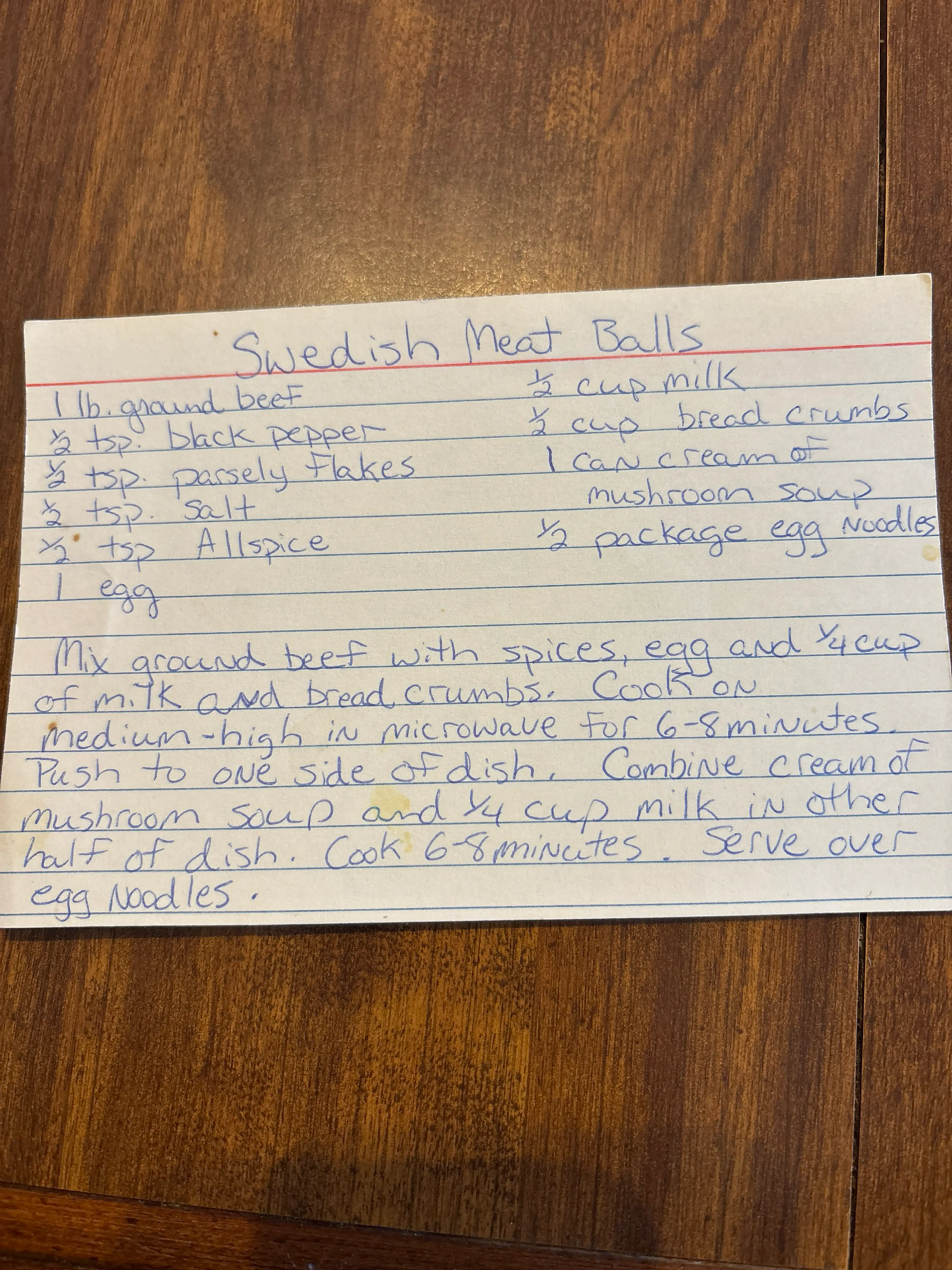 Swedish Meat Balls - Mom