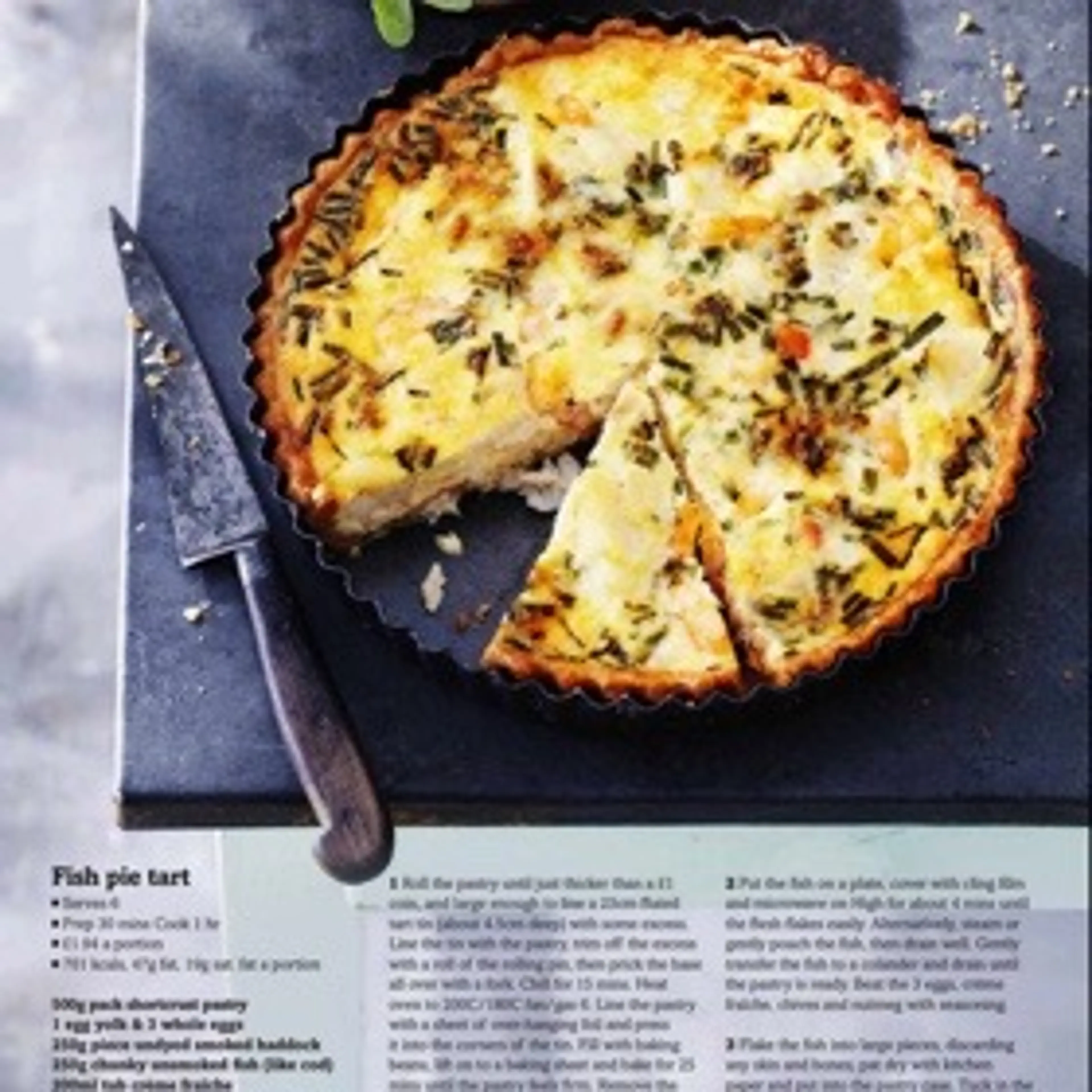 Fish pie tart