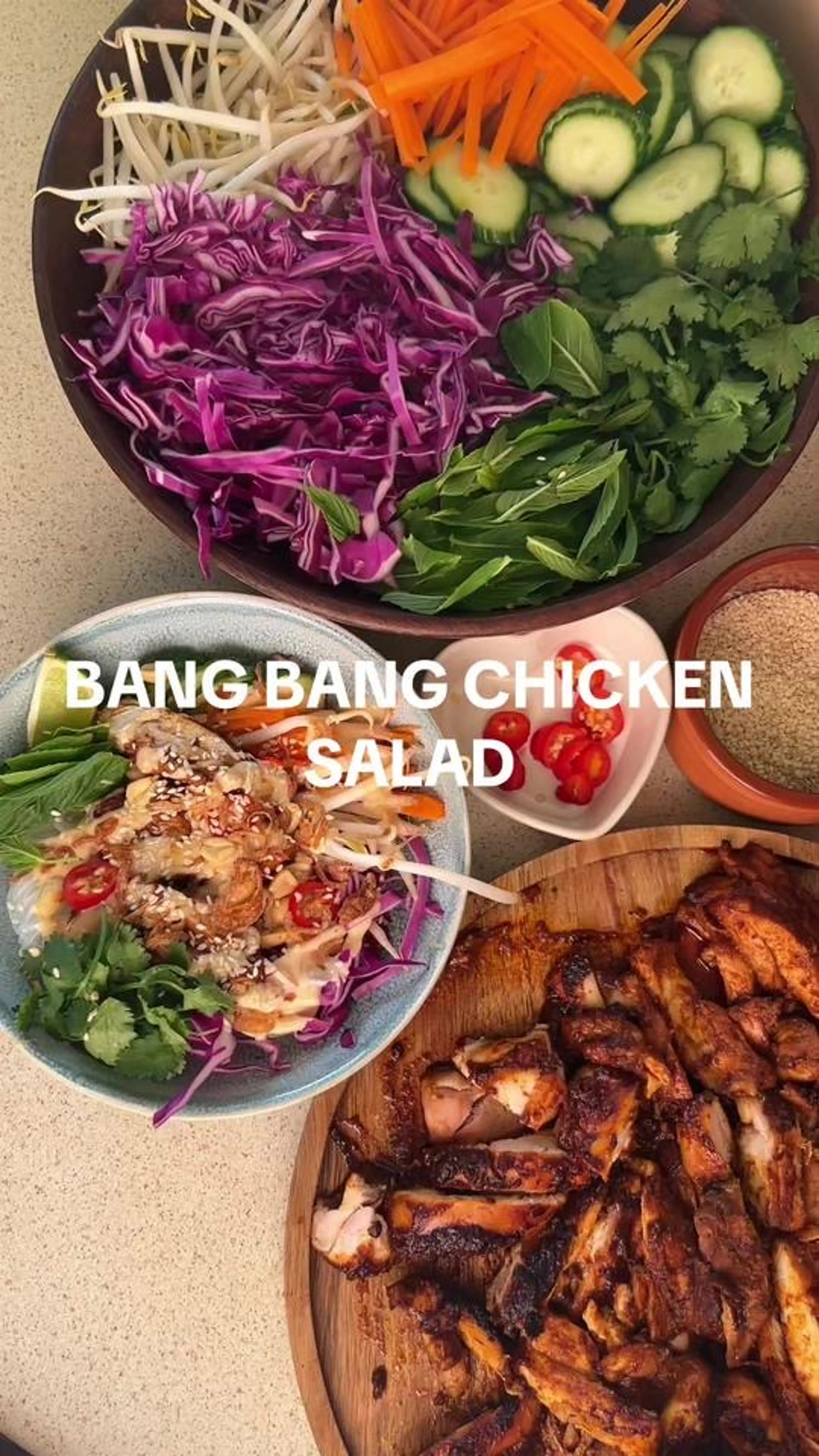 Bang Bang Chicken Salad
