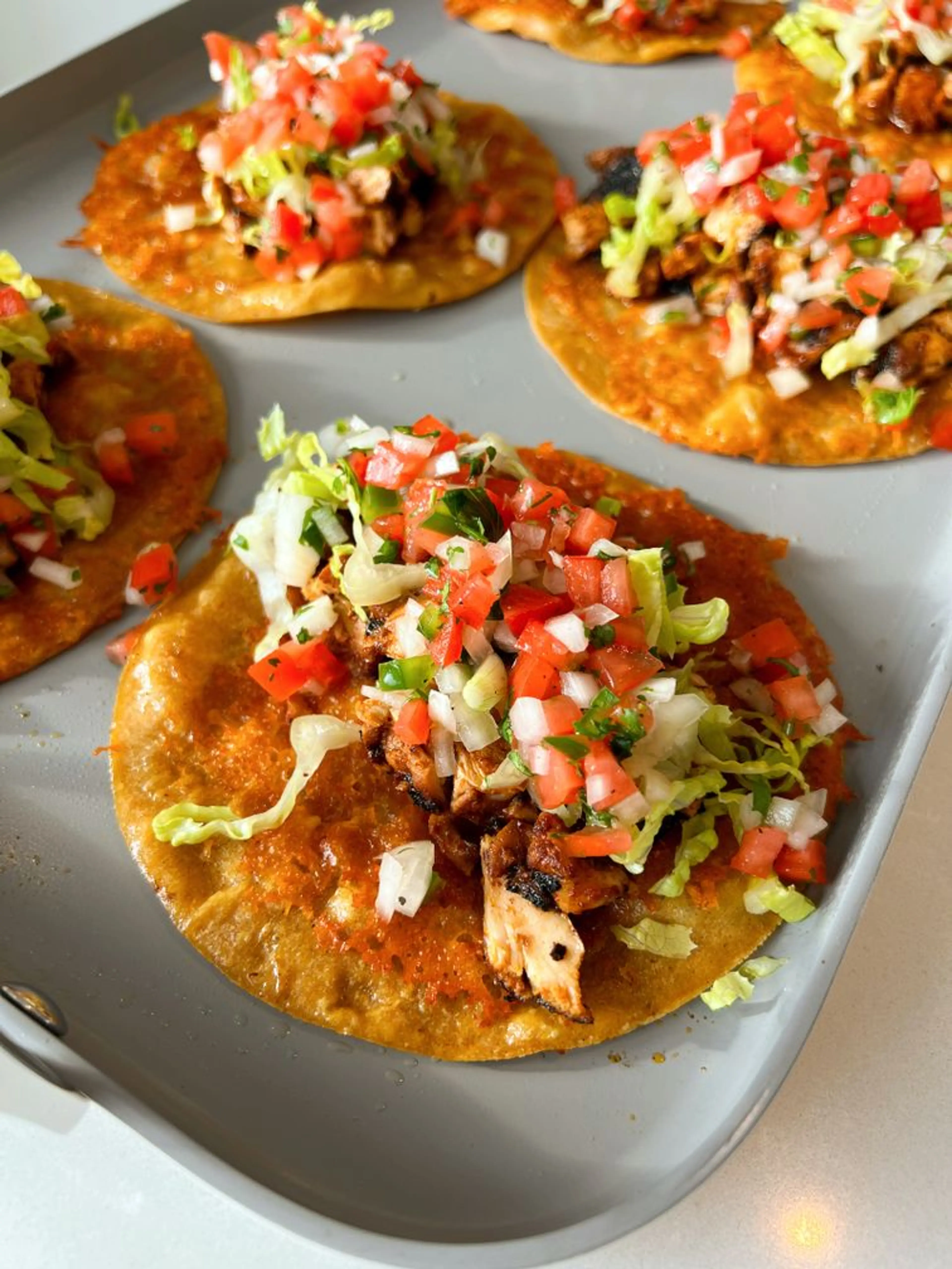 Crispy Cheesy Chipotle Chicken Tacos