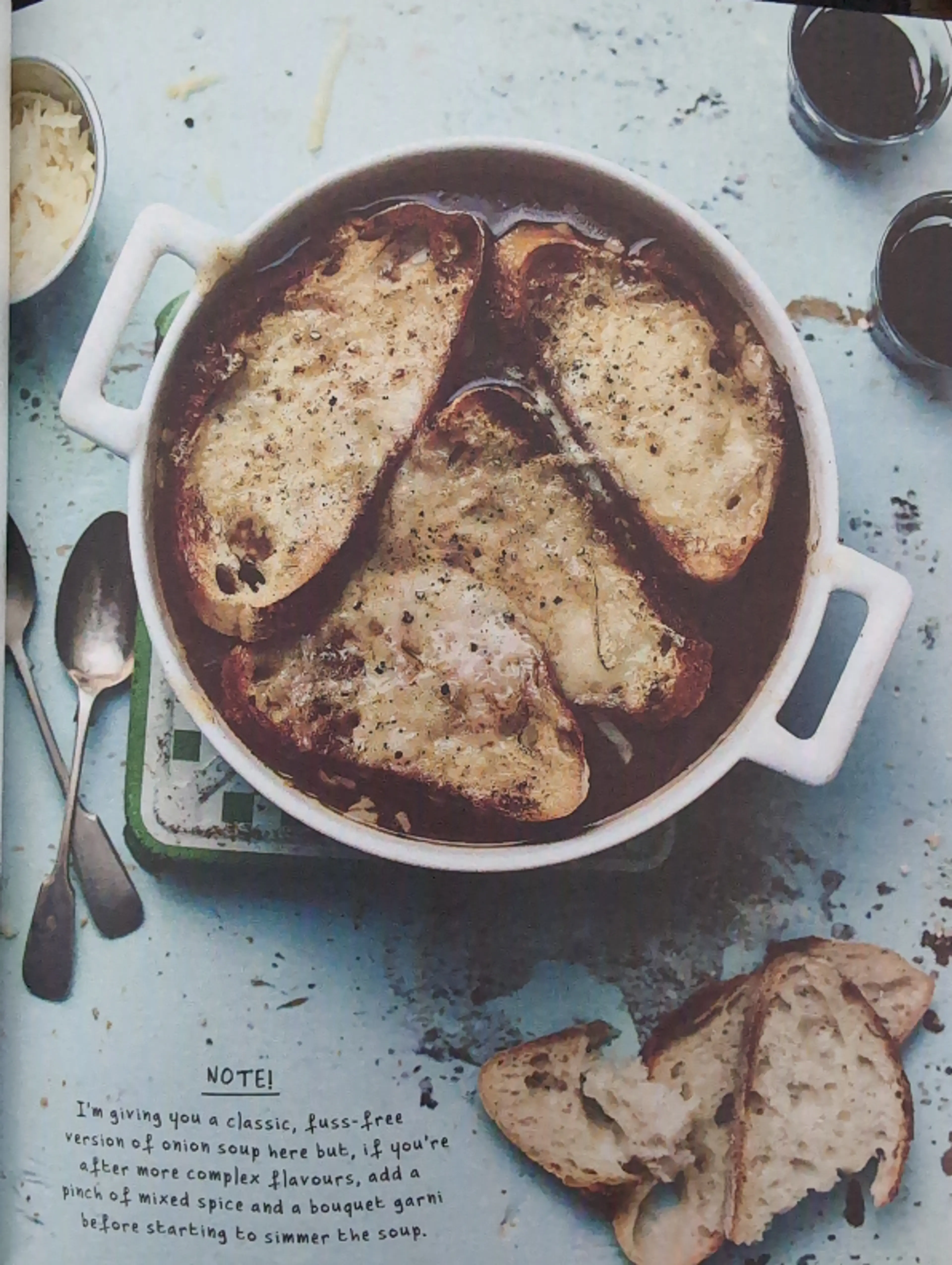 A convenient onion soup