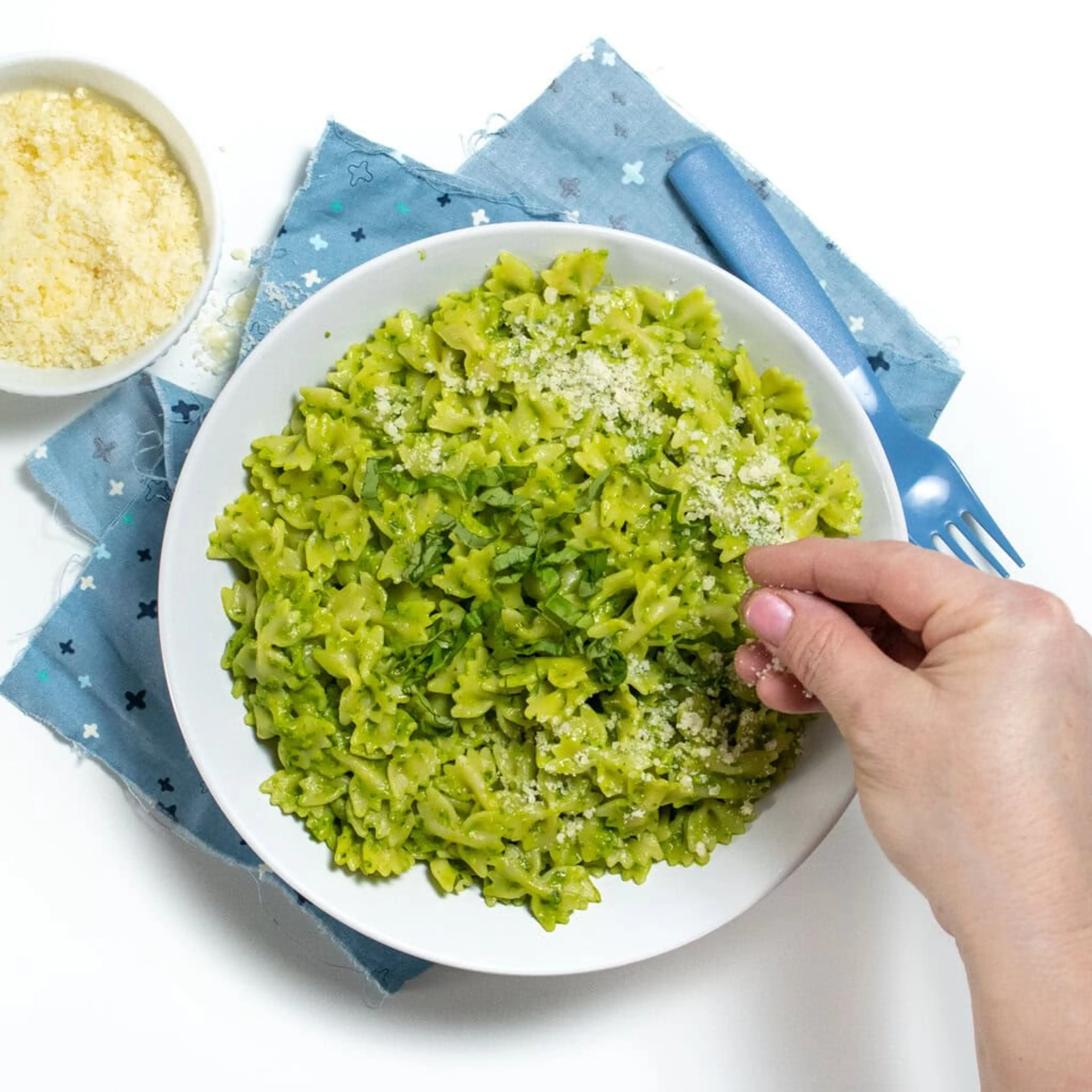 15-Minute Pasta with Avocado Spinach Pesto (Kid approved!)