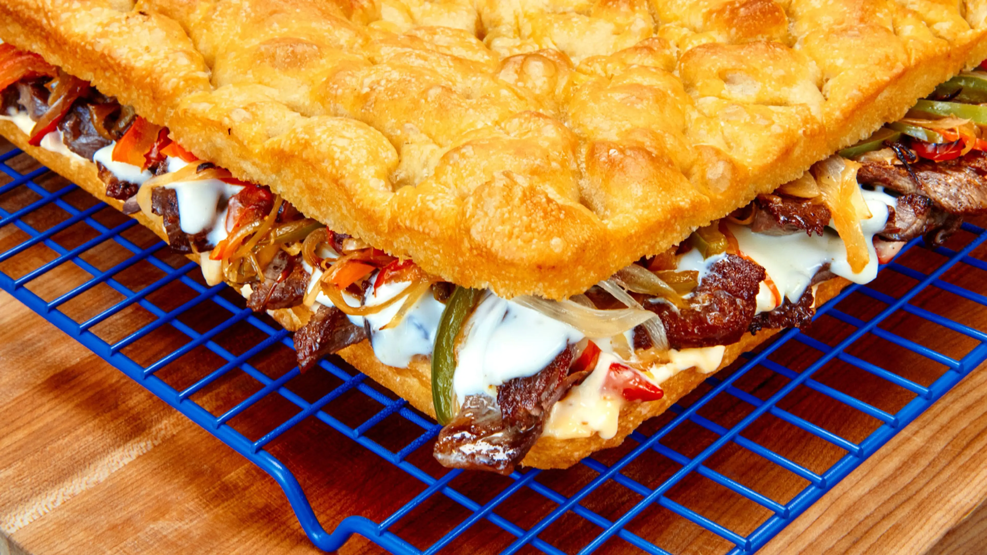 Giant Cheesesteak Focaccia