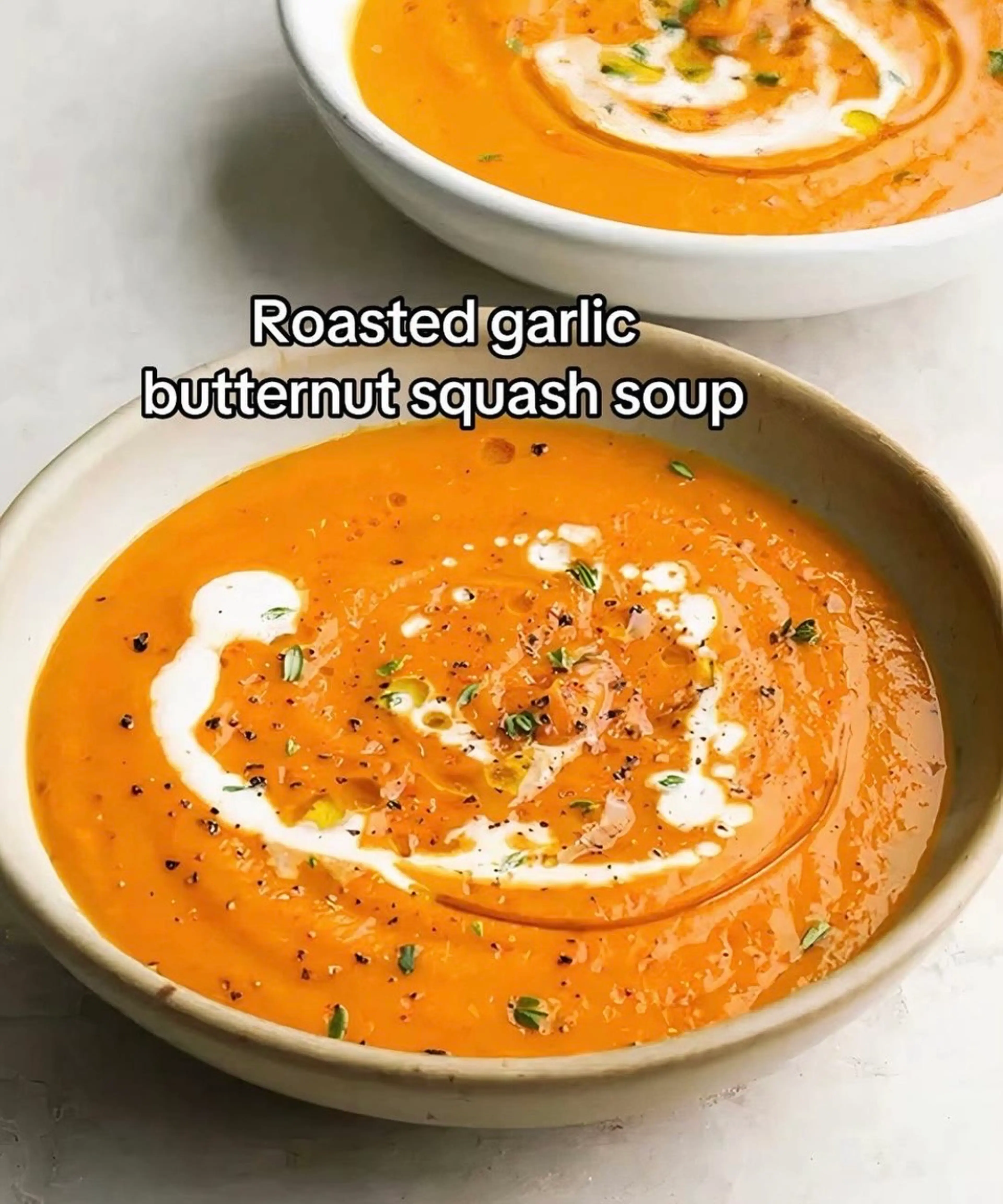 Classic Roasted Garlic And Butternut Squash Soup