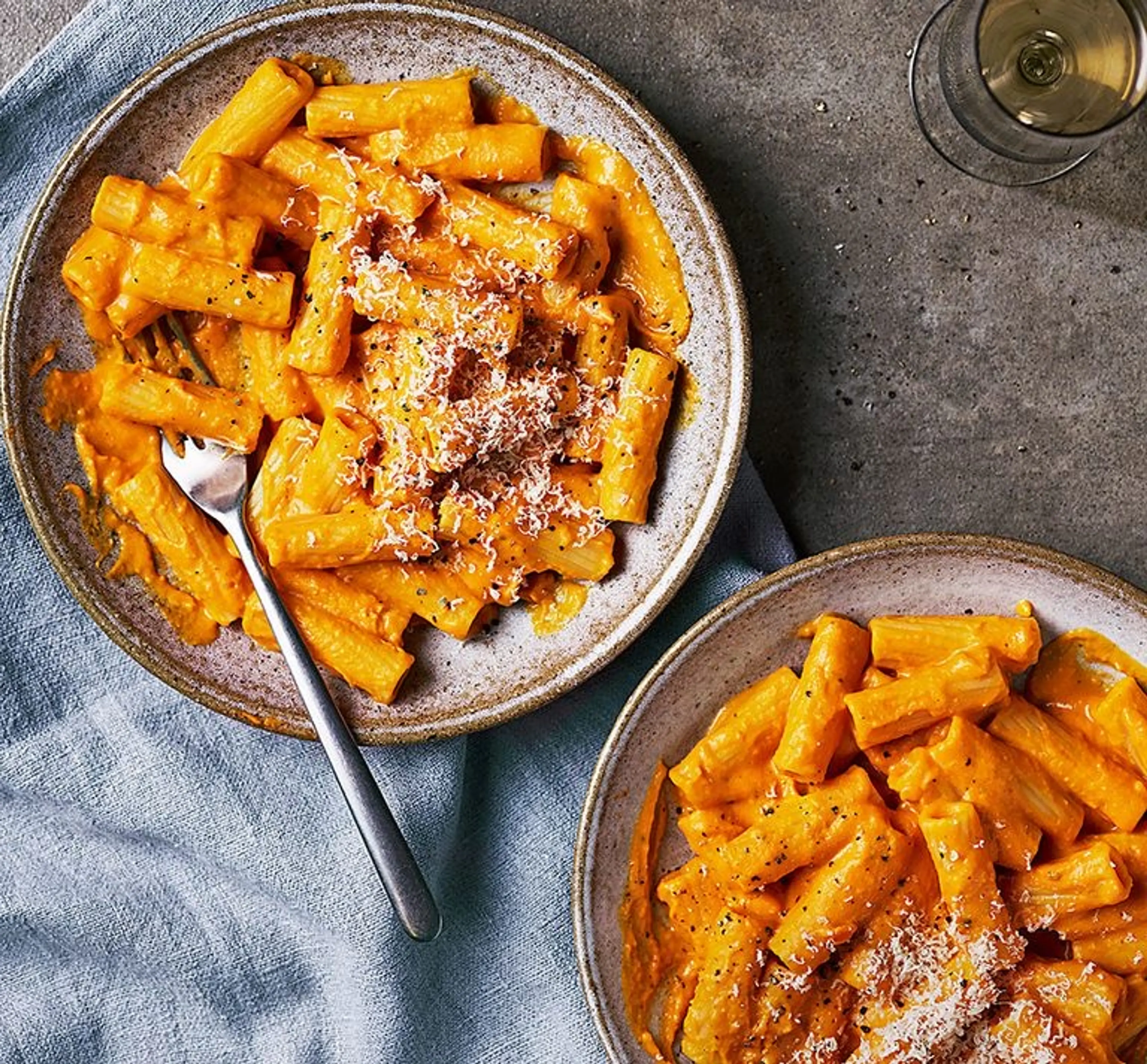 Creamy pumpkin pasta