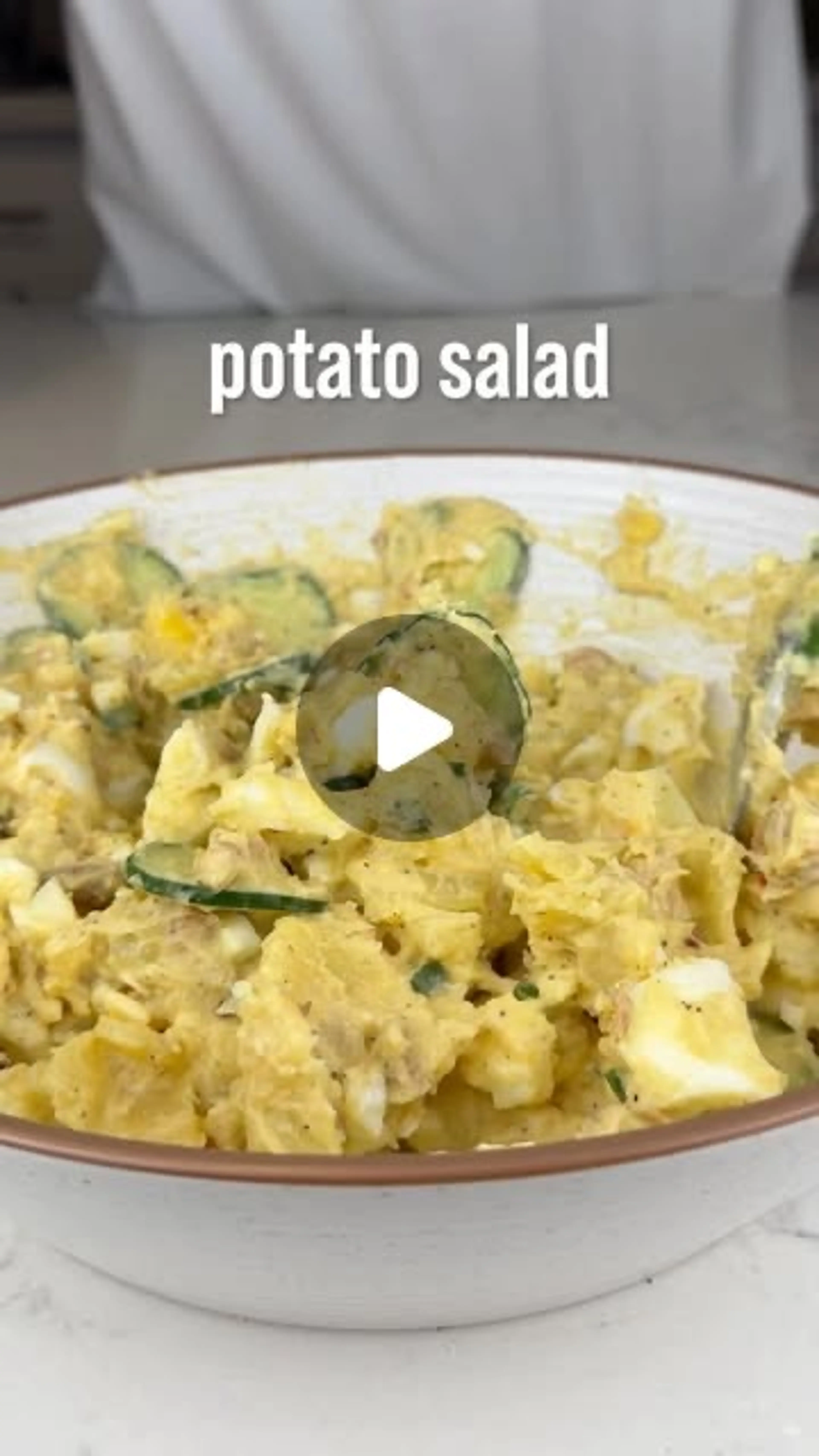 The Best Homemade Japanese Potato Salad. High Protein, Lower