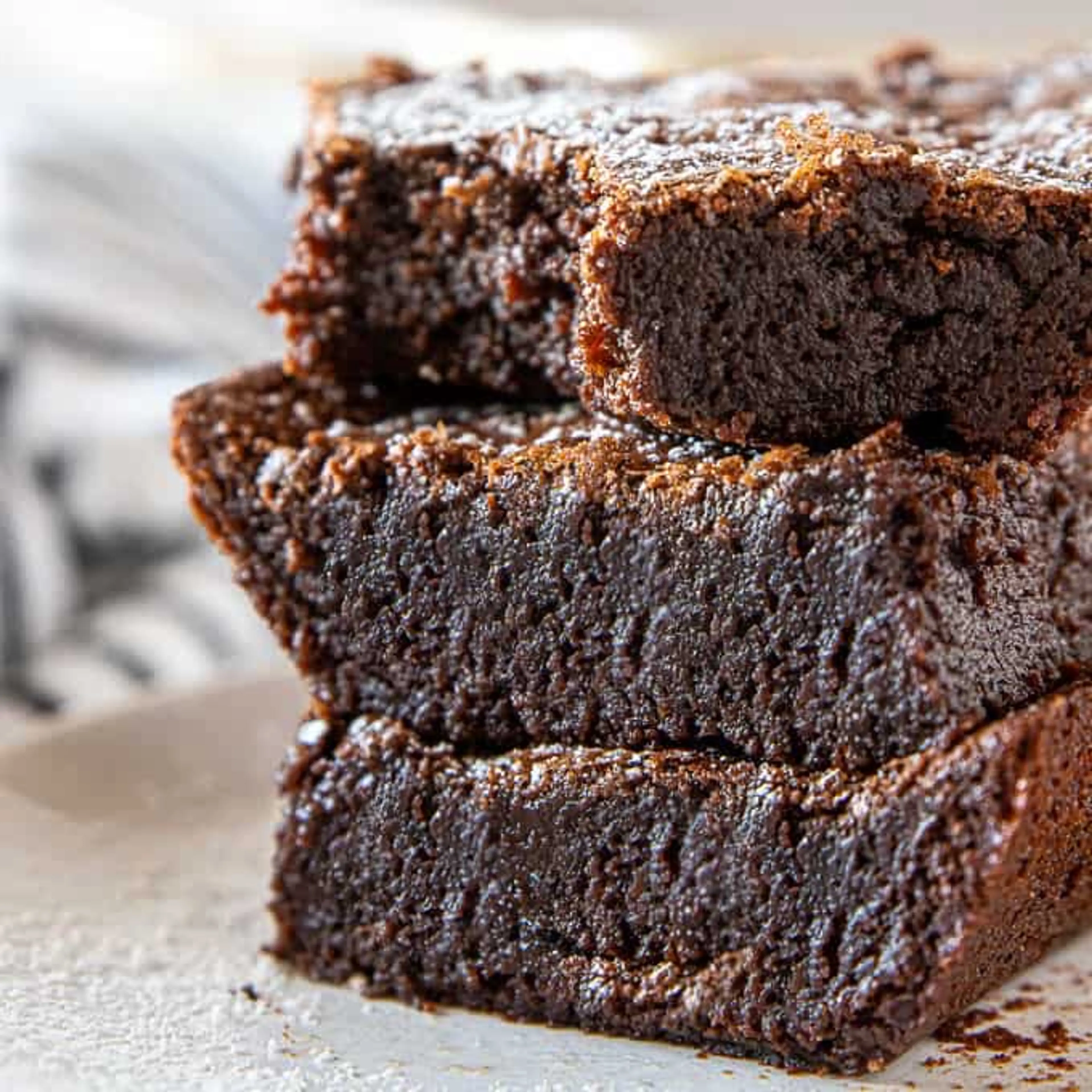 Fudgy Dark Chocolate Brownies