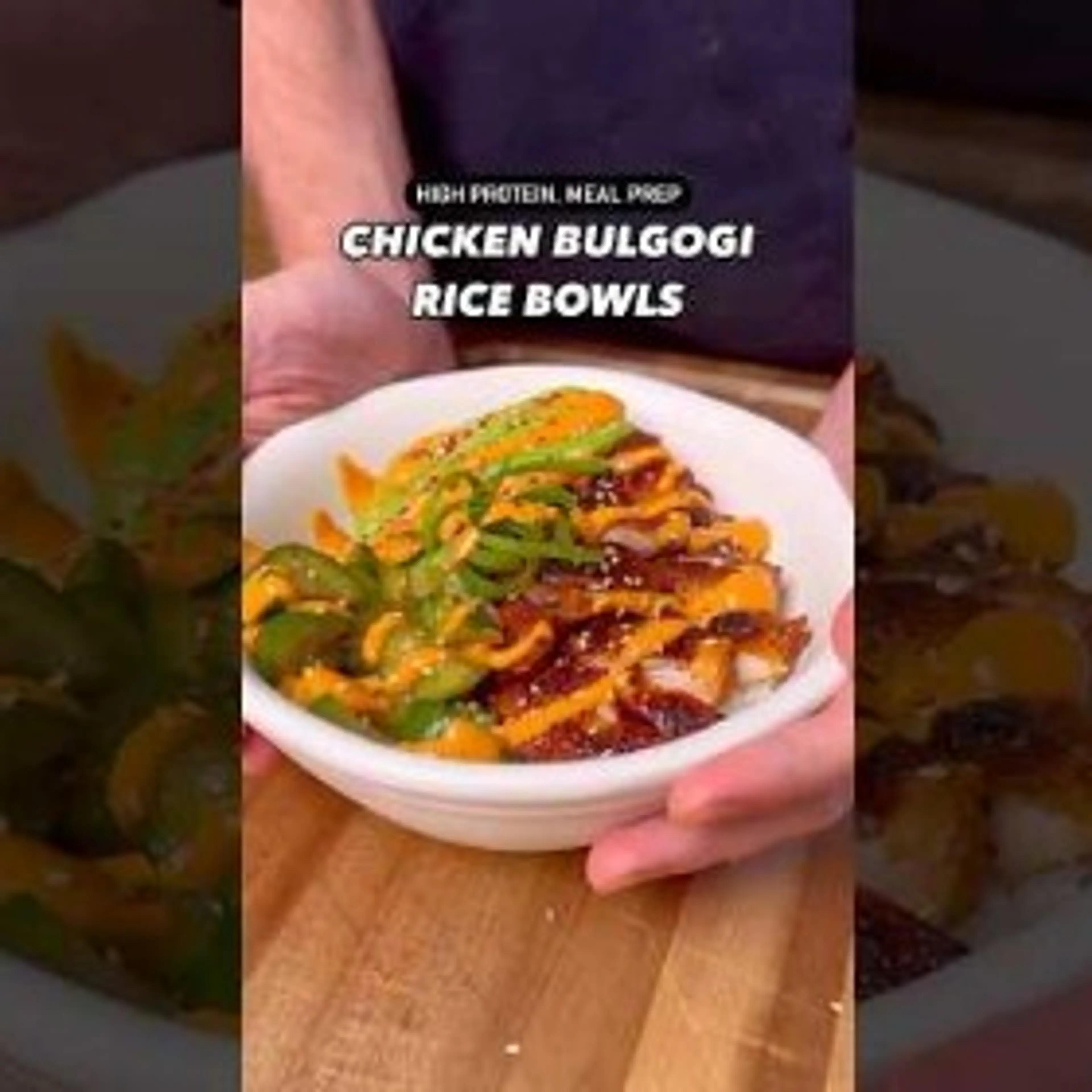 Chicken Bulgogi Rice Bowls