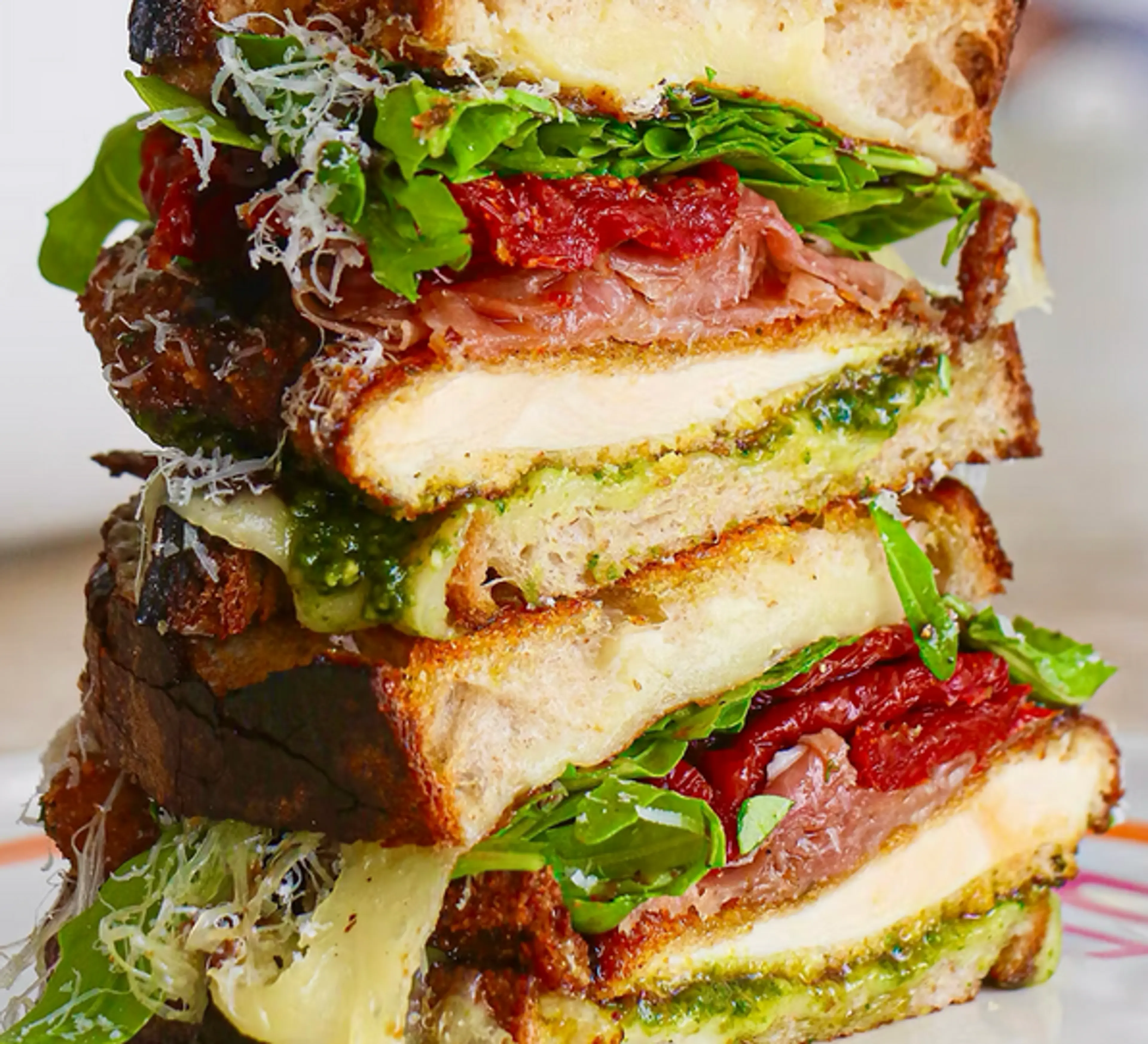 Crispy Chicken Pesto Melt