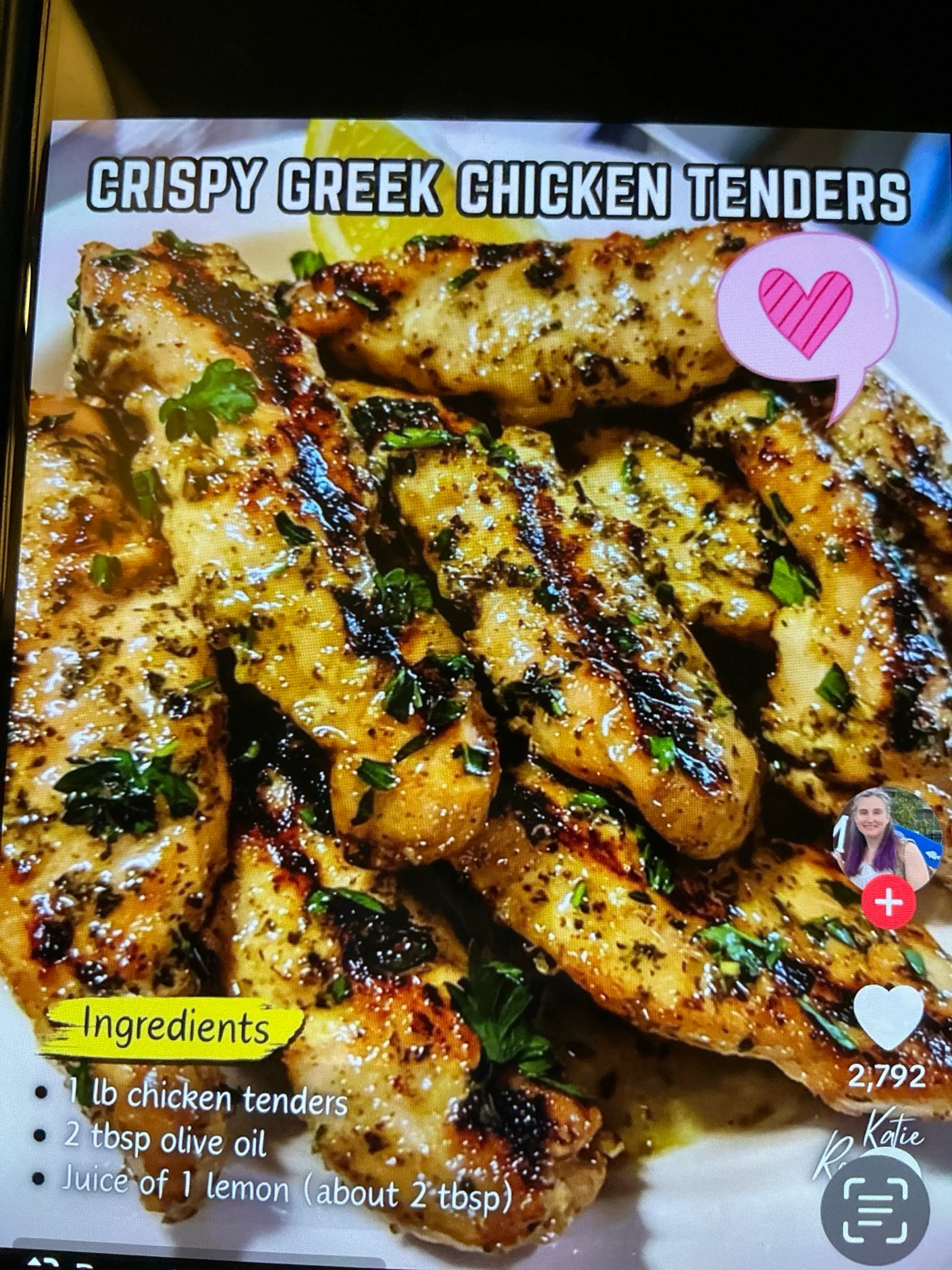 Crispy Greek Chicken Tenders