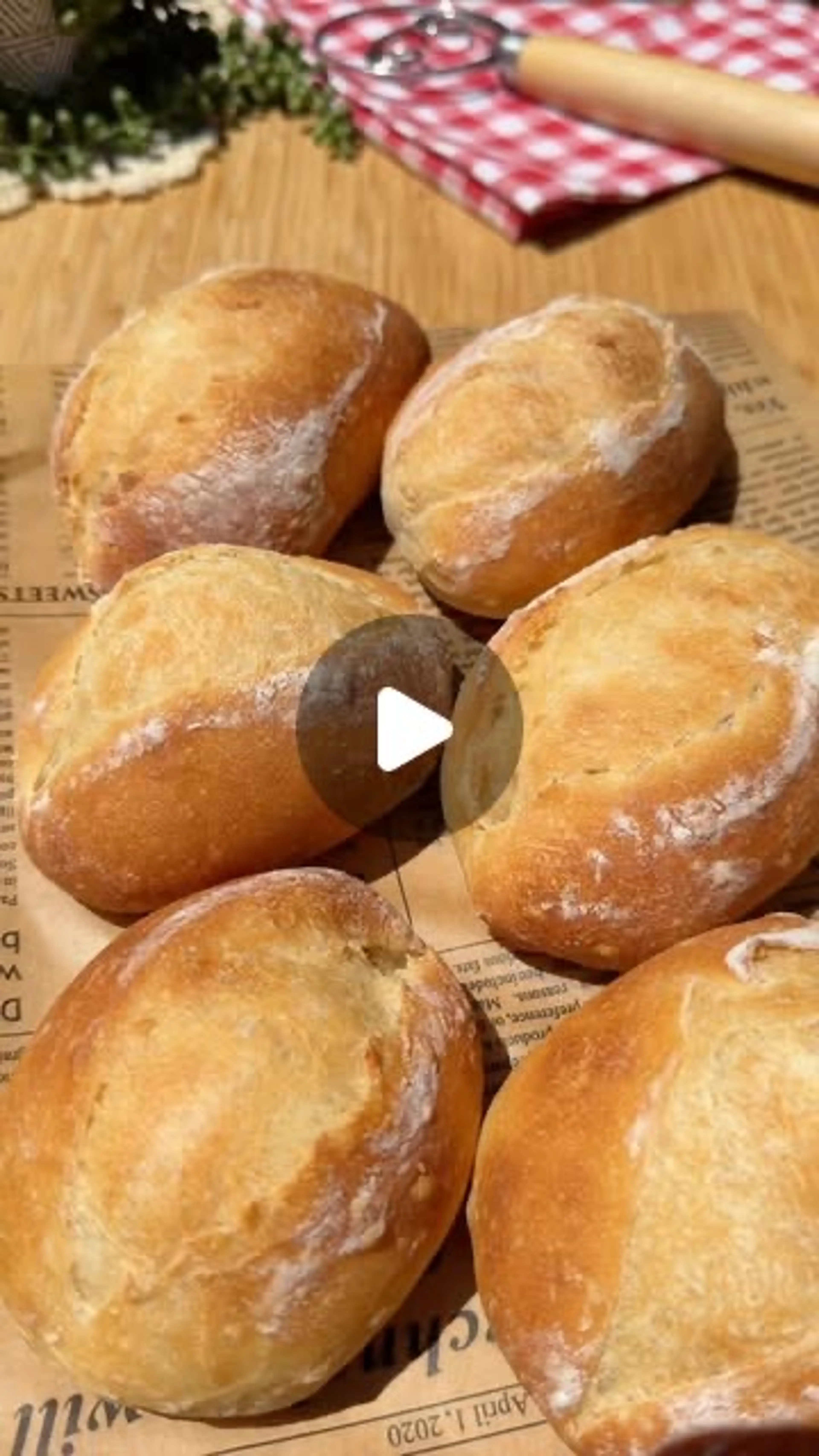 Overnight Bread Rolls