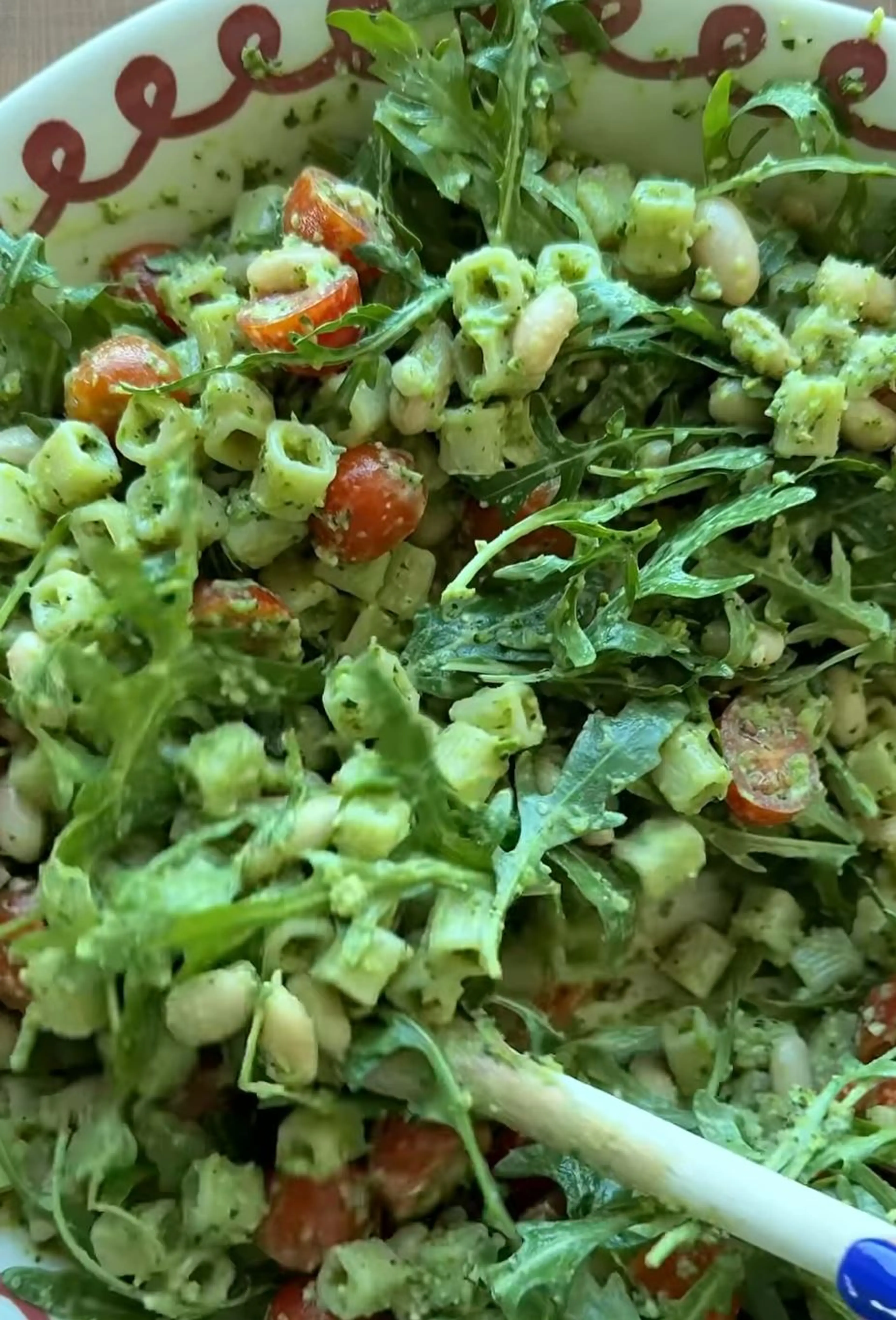 Protein Pesto Pasta Salad