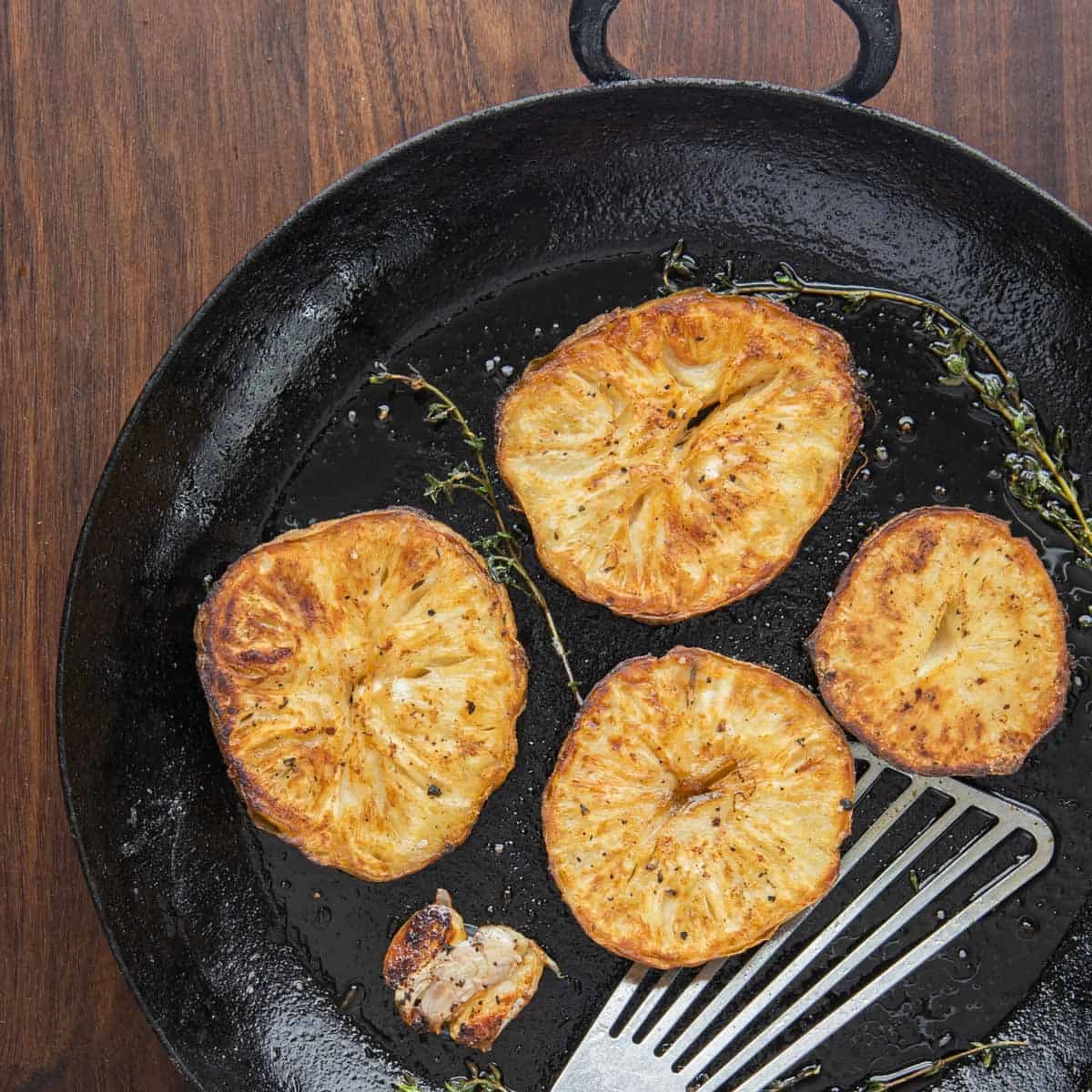 Celeriac Steak With Green Sauce