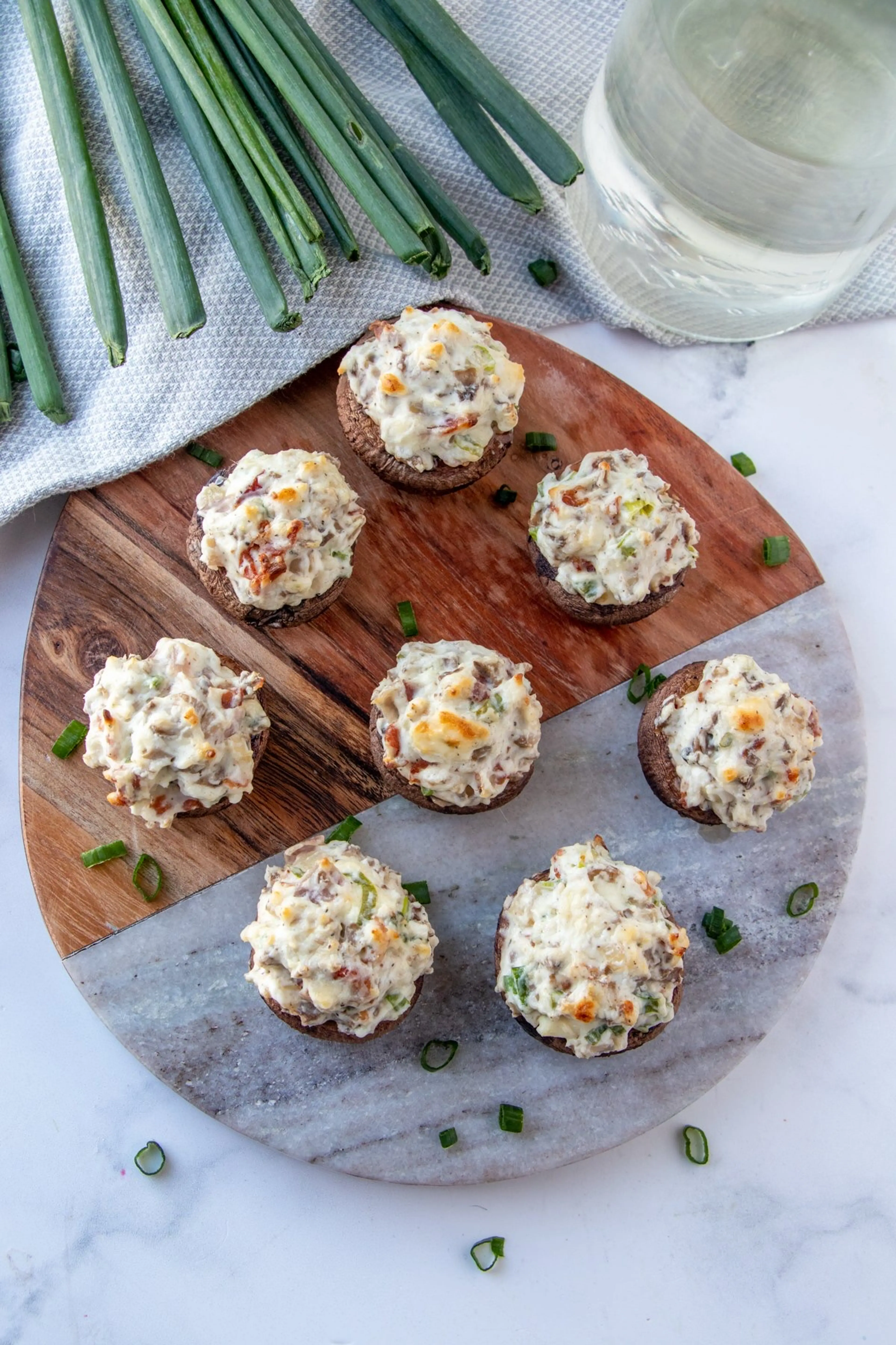 Bacon and Cream Cheese-Stuffed Mushrooms