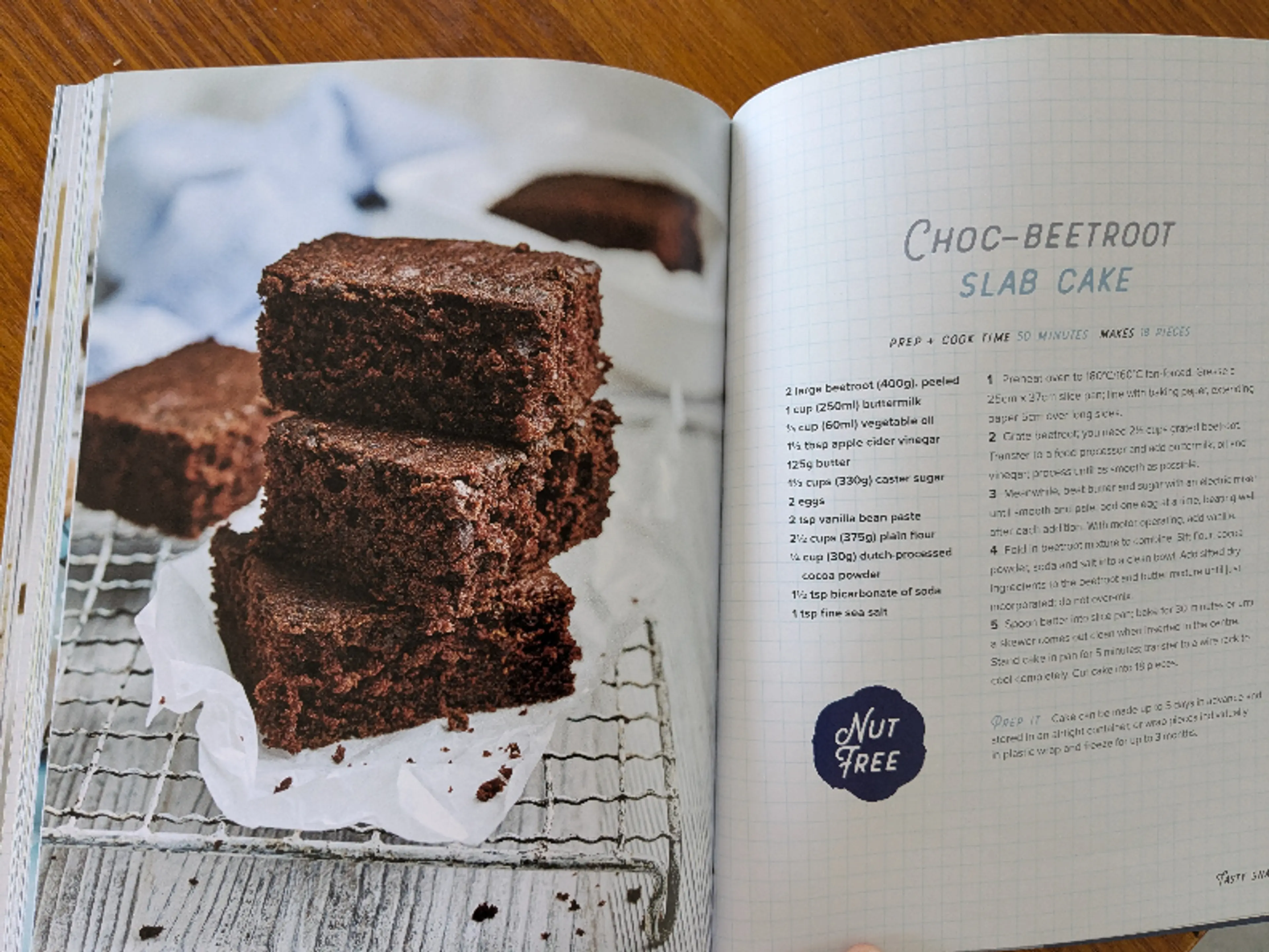 Choc Beetroot Slab Cake