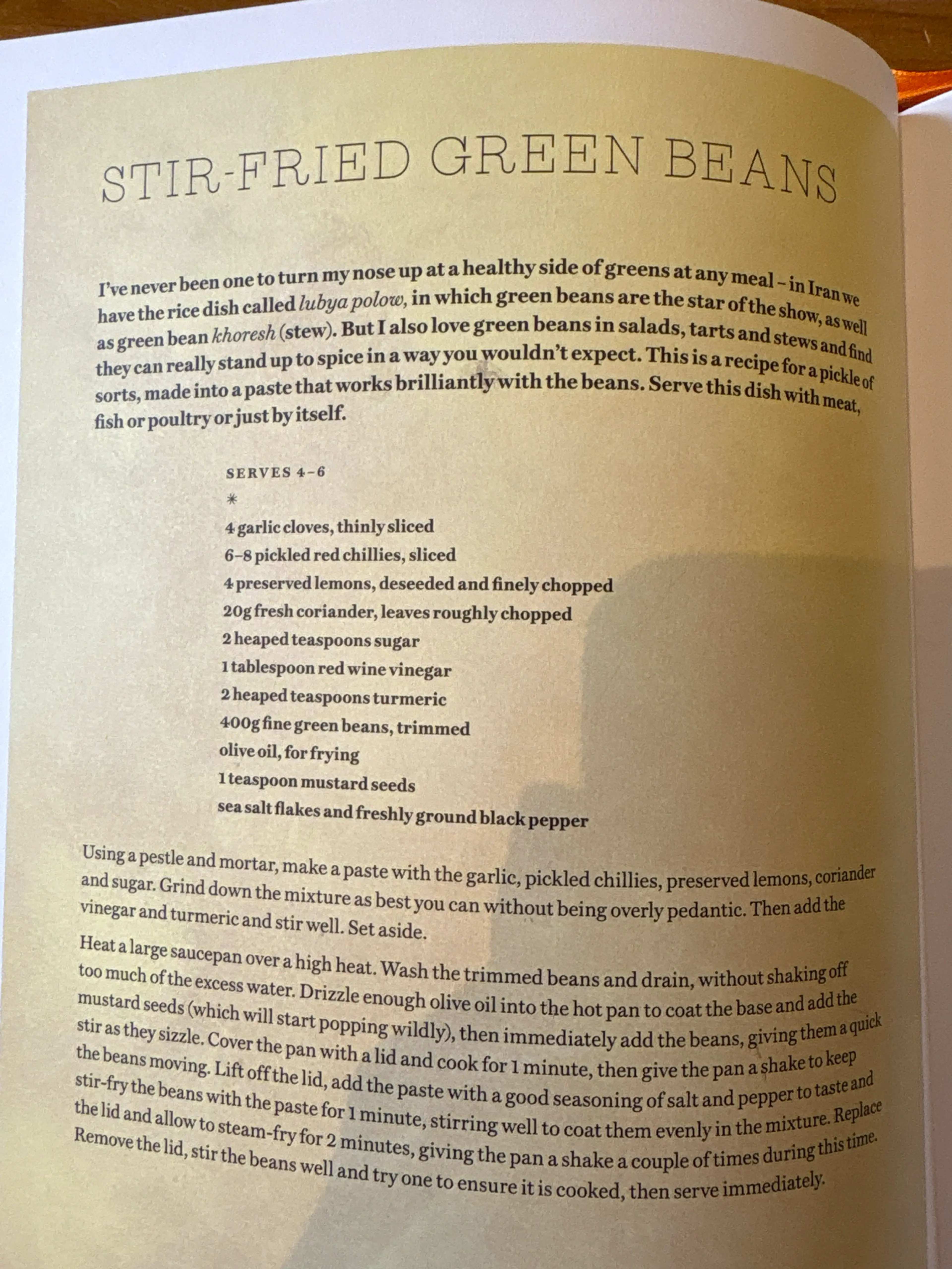 STIR FRIED GREEN BEANS