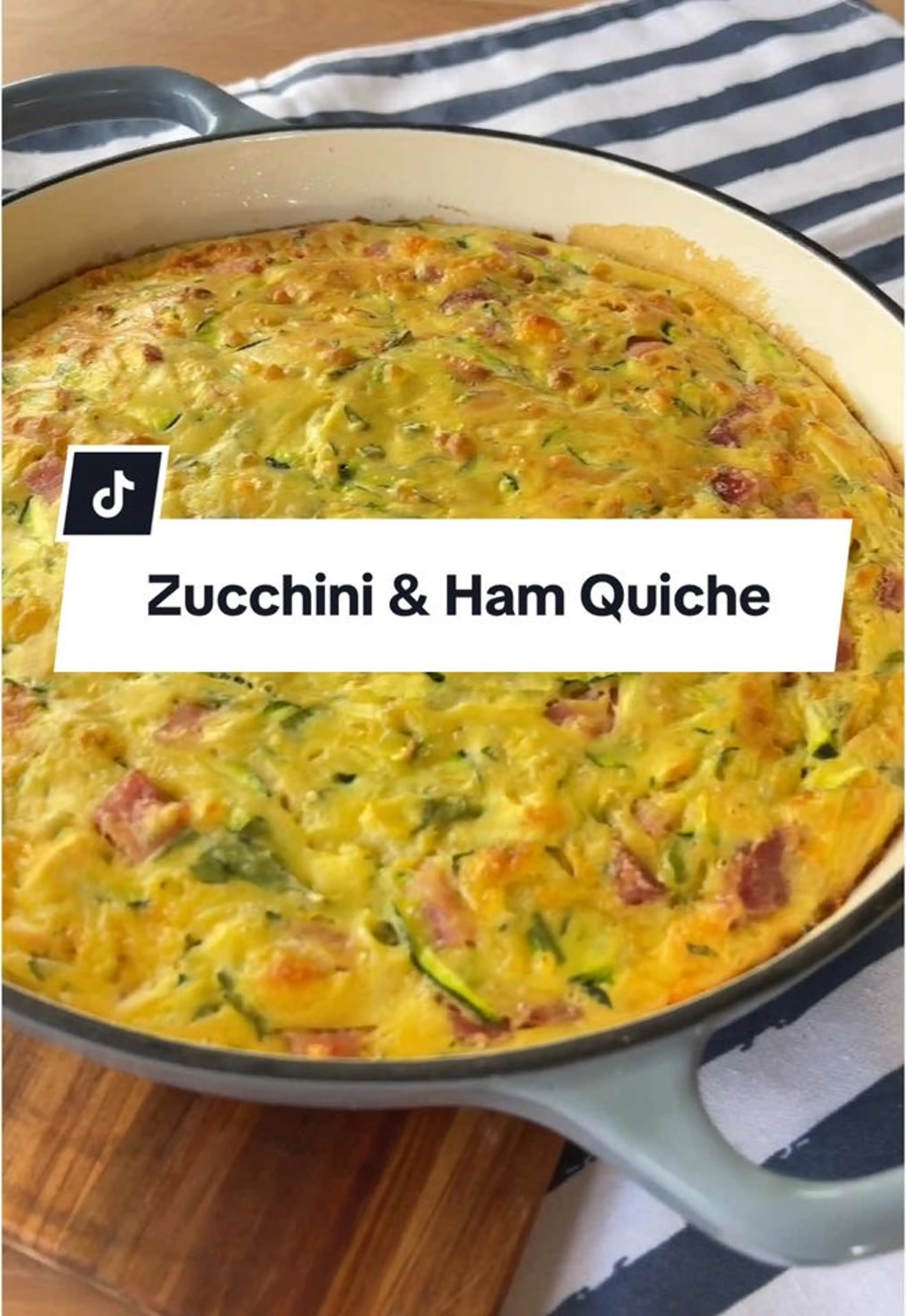 Zucchini & Ham Quiche