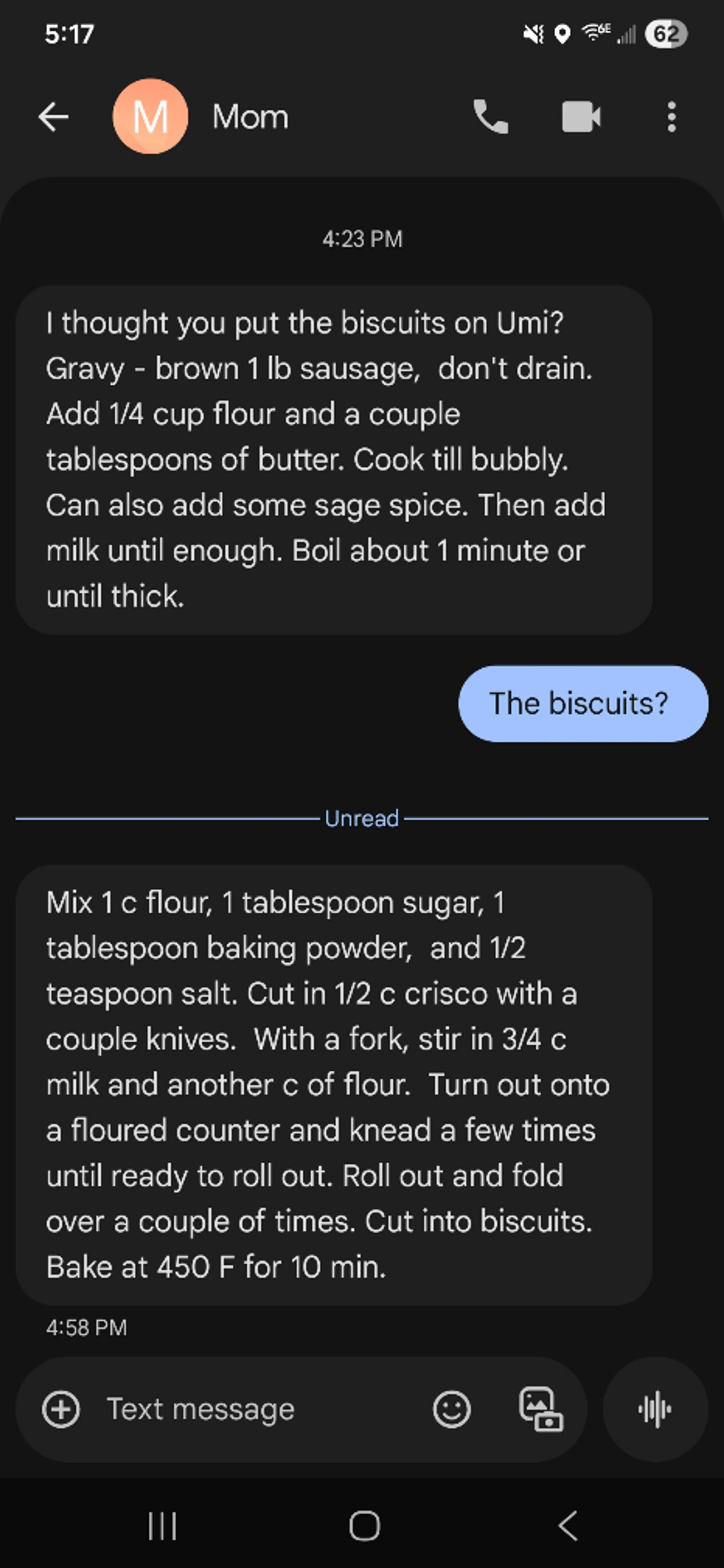 Pioneer Sausage Gravy