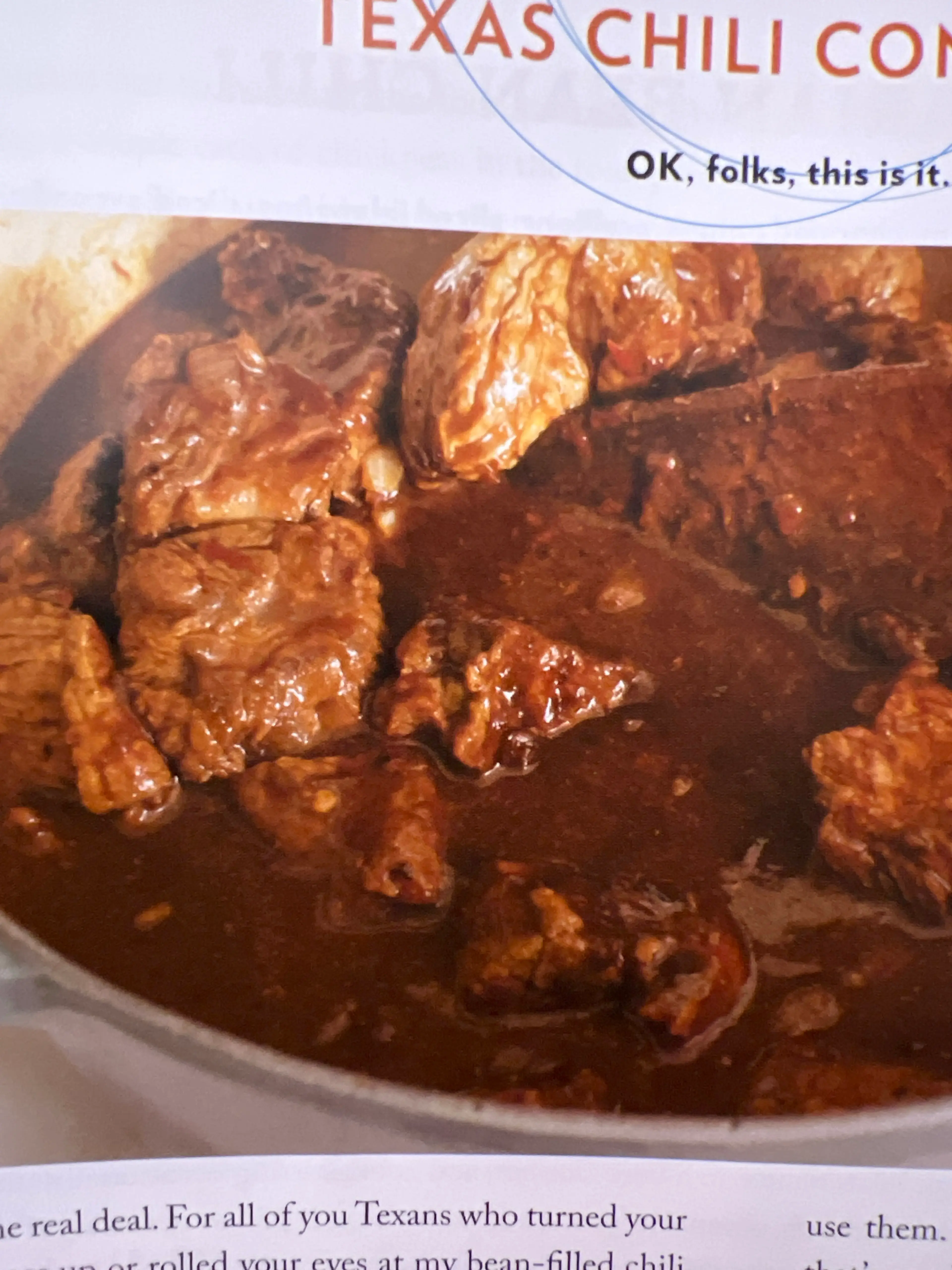 Real Texas Chili Con Carne