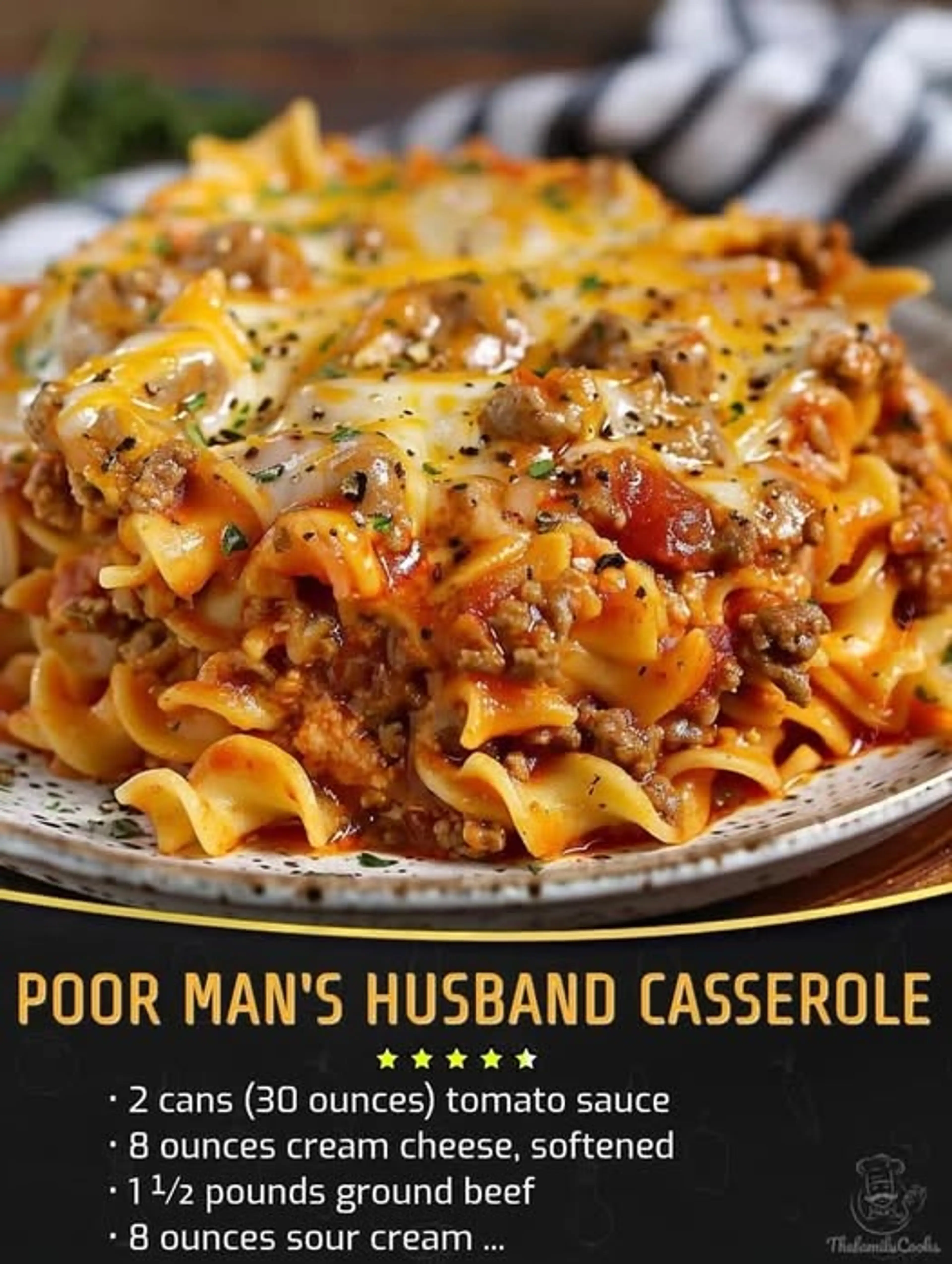 Poor Man's Husband Casserole