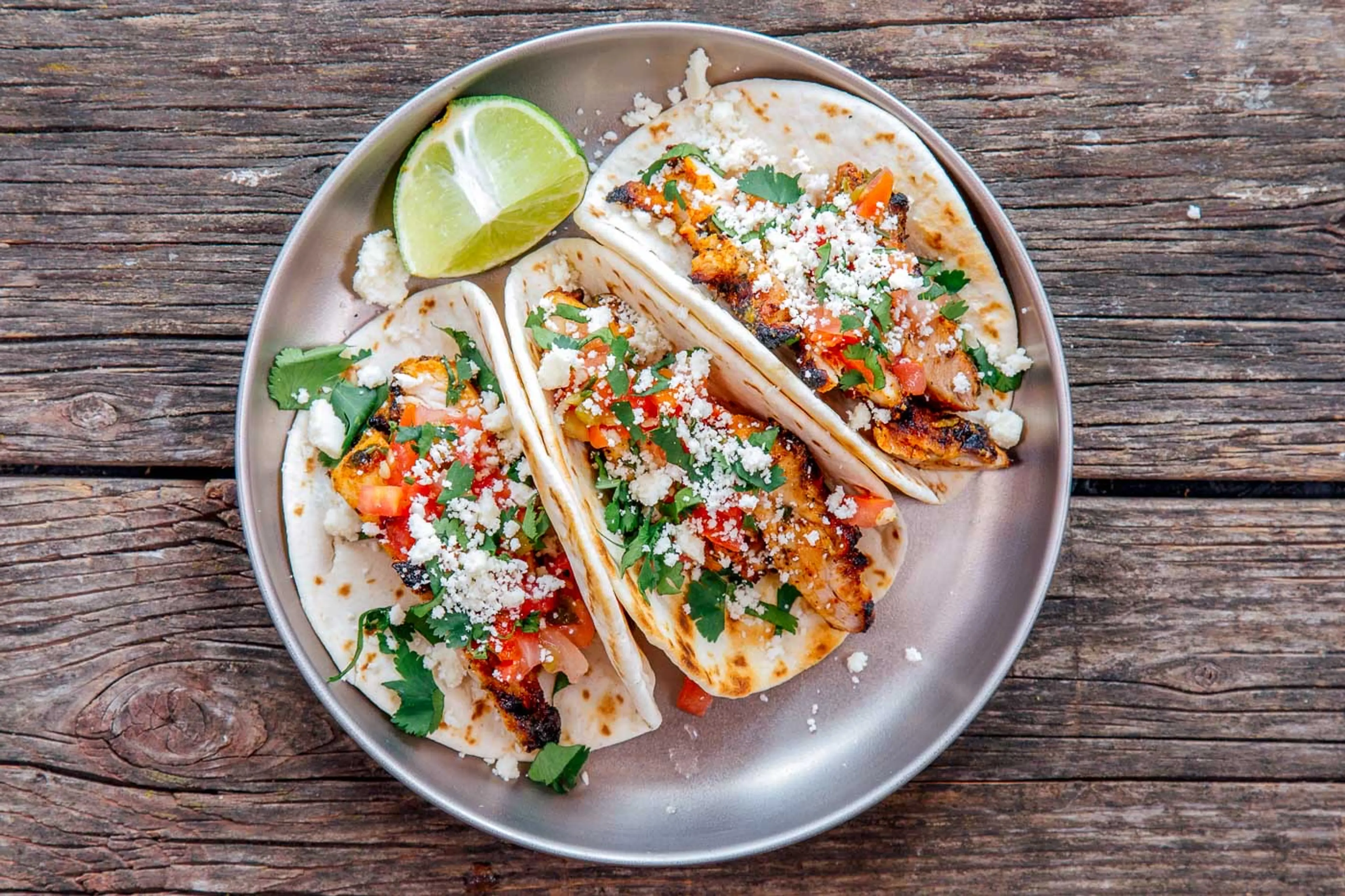 Cilantro Lime Grilled Chicken Tacos