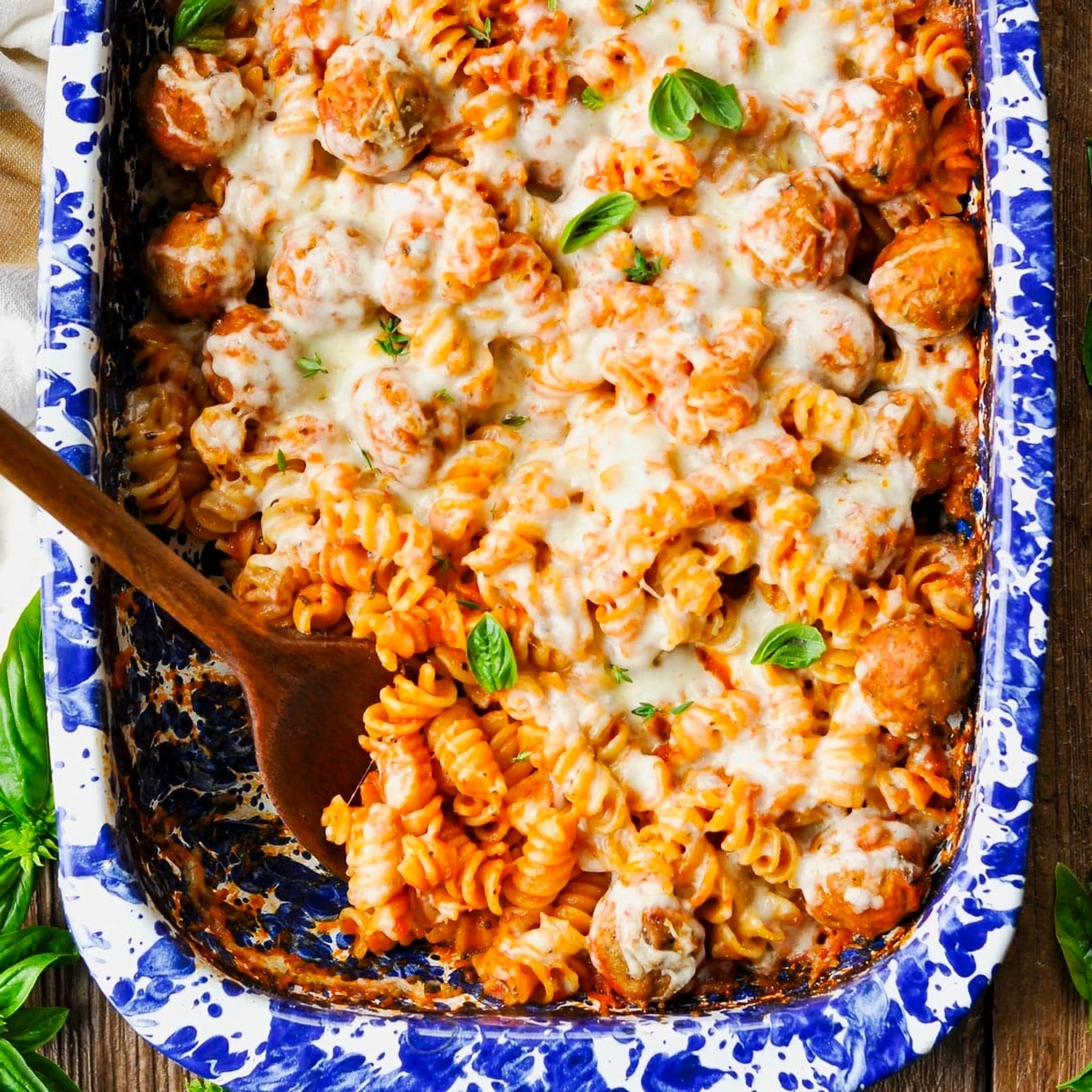 Dump and Bake Meatball Casserole