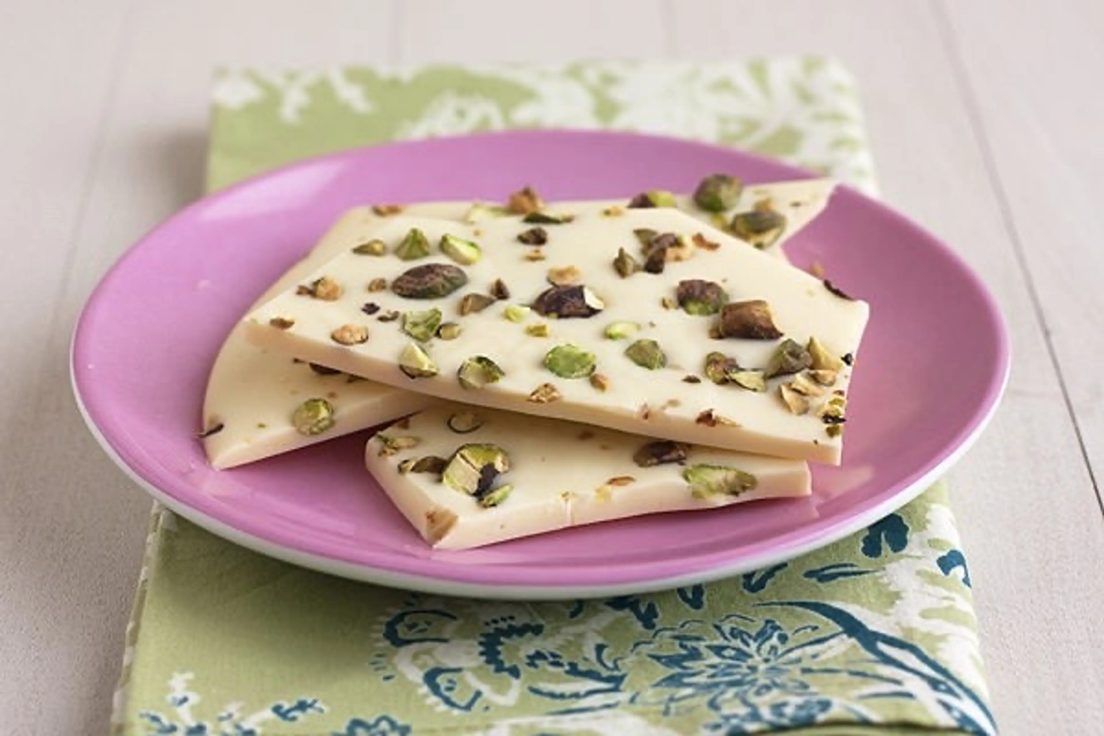 White Chocolate Pistachio Bark