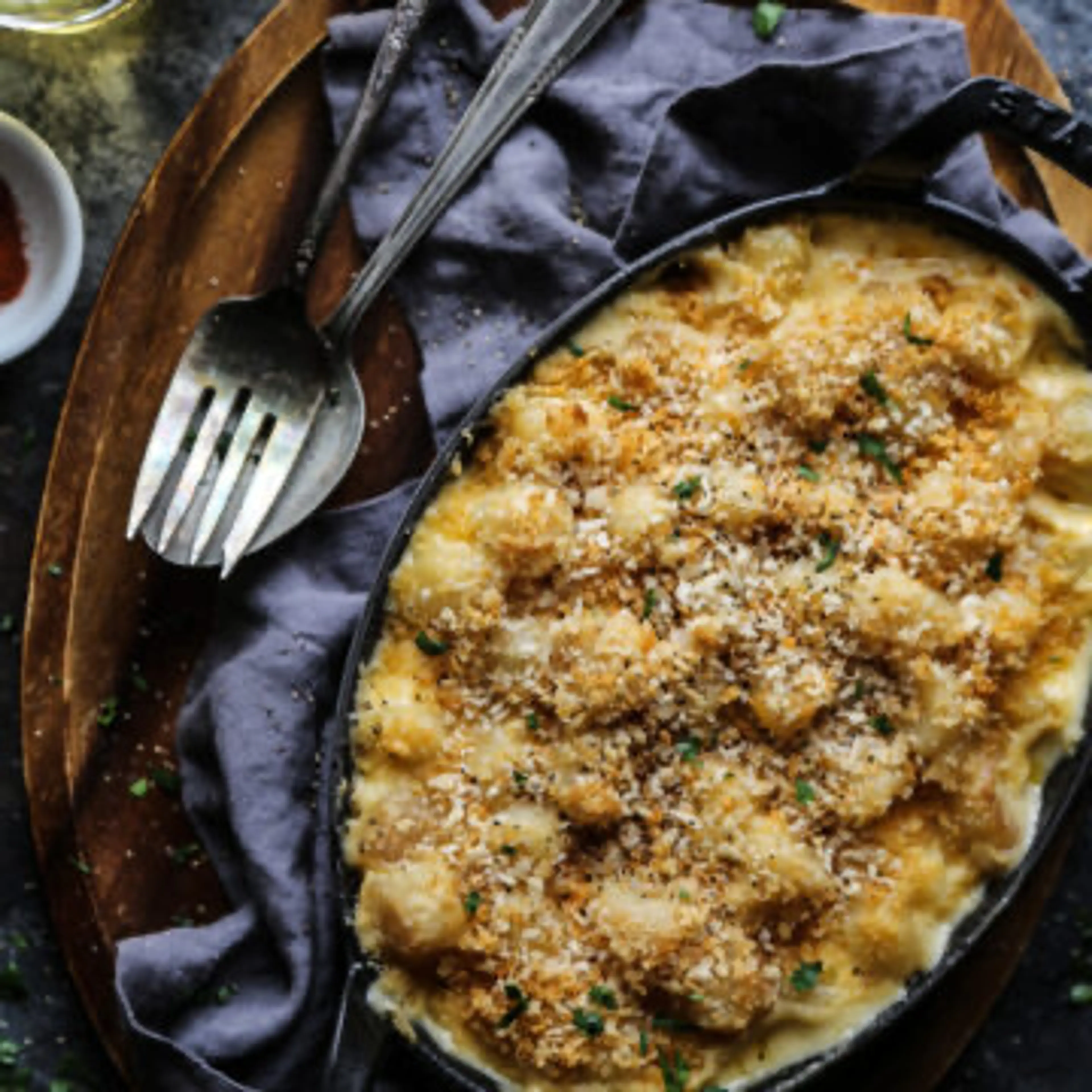 Cauliflower Gnocchi Mac and Cheese