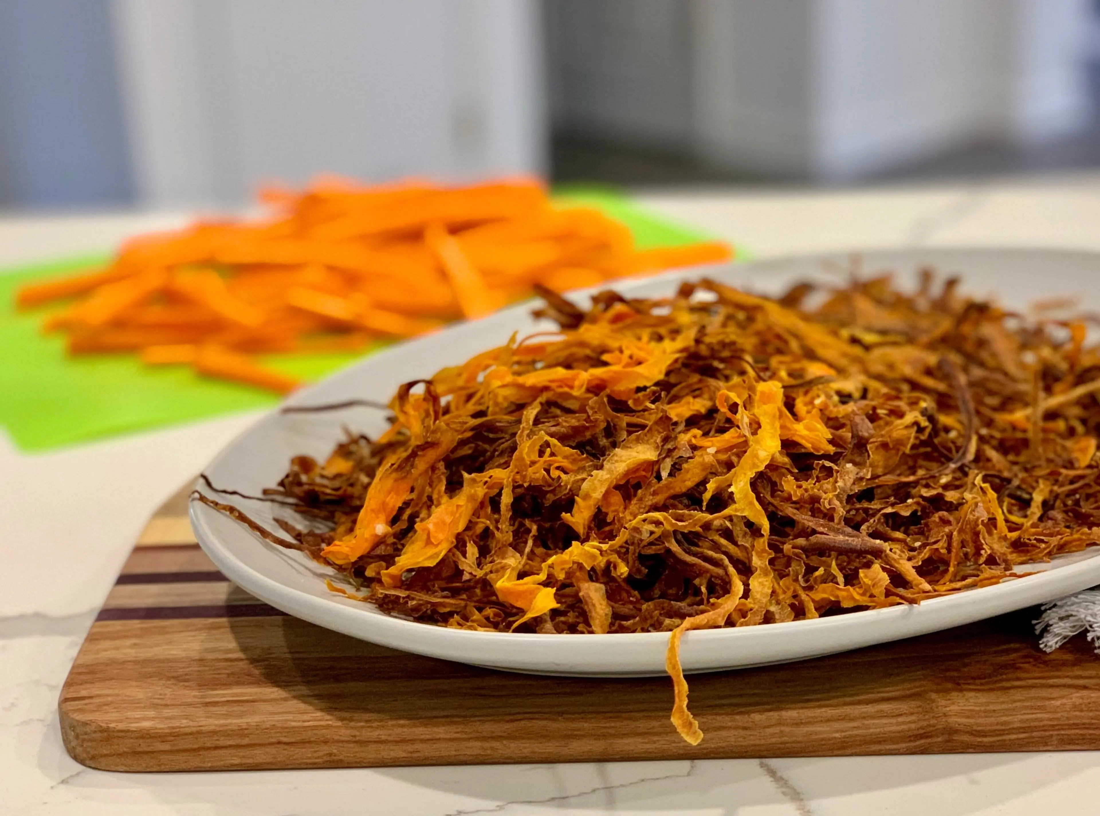 Shoestring Carrot Crisps