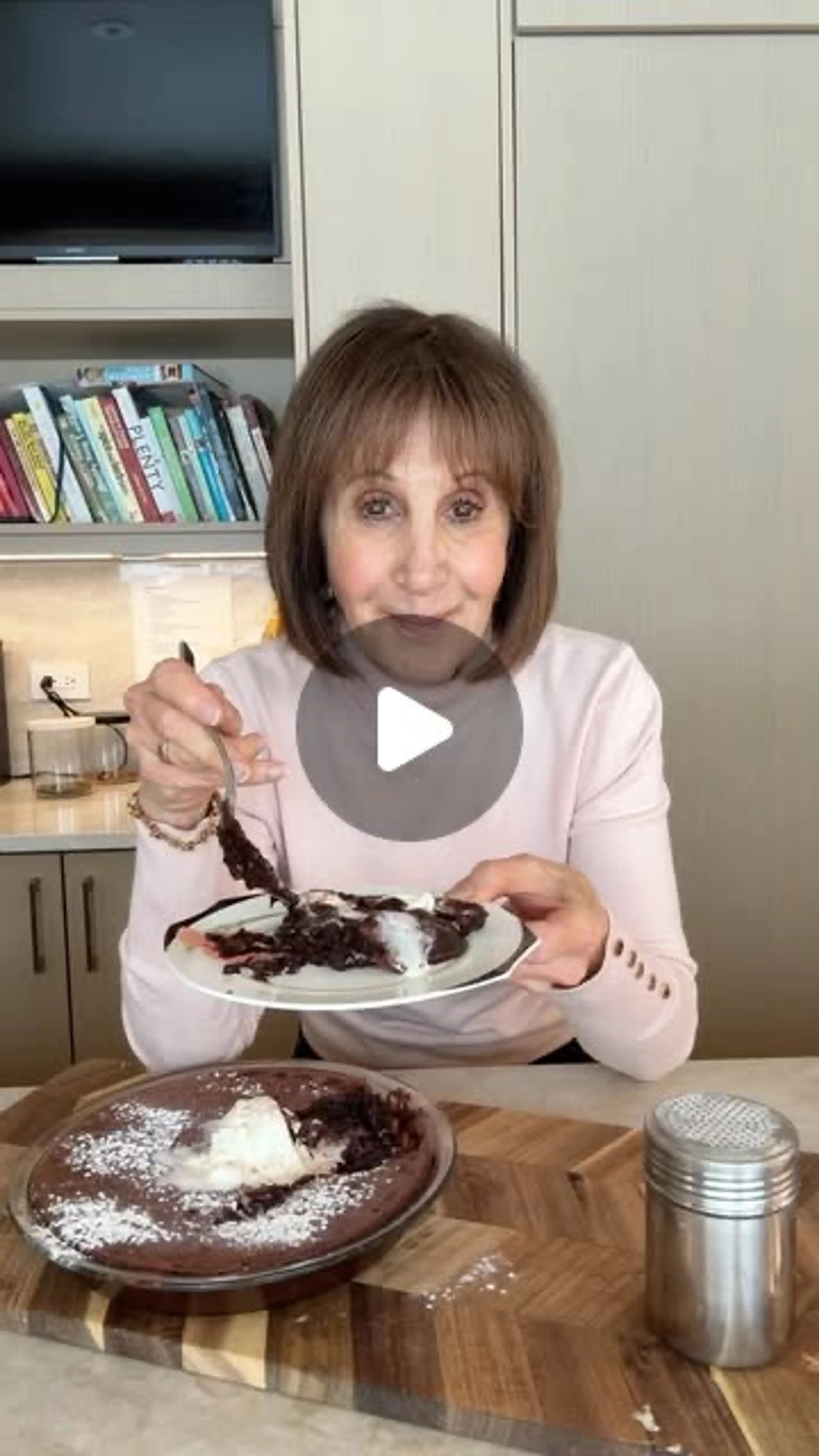 Ima Garten’s Chocolate Brownie Pudding