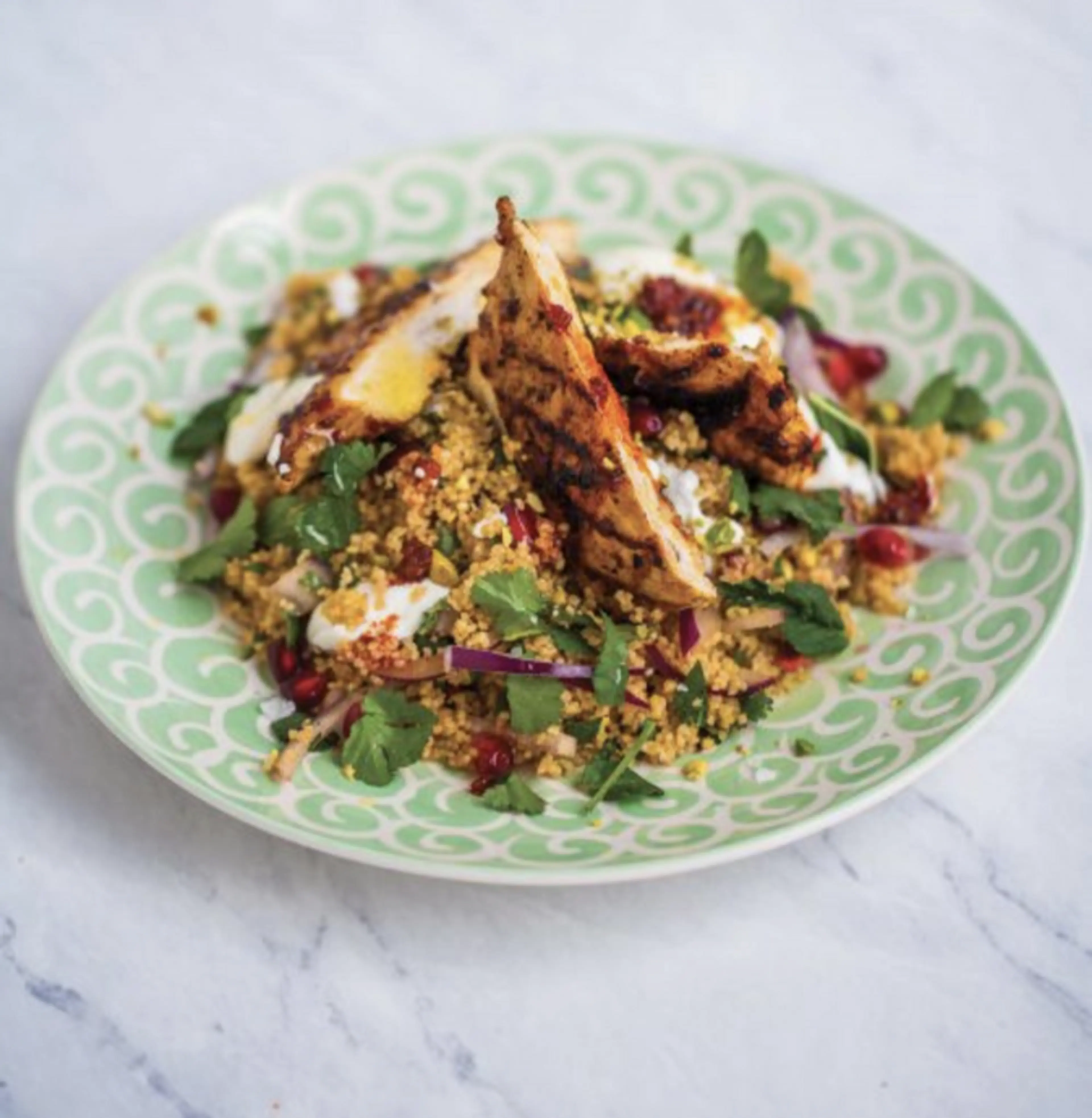 Moroccan Couscous + Charred Chicken