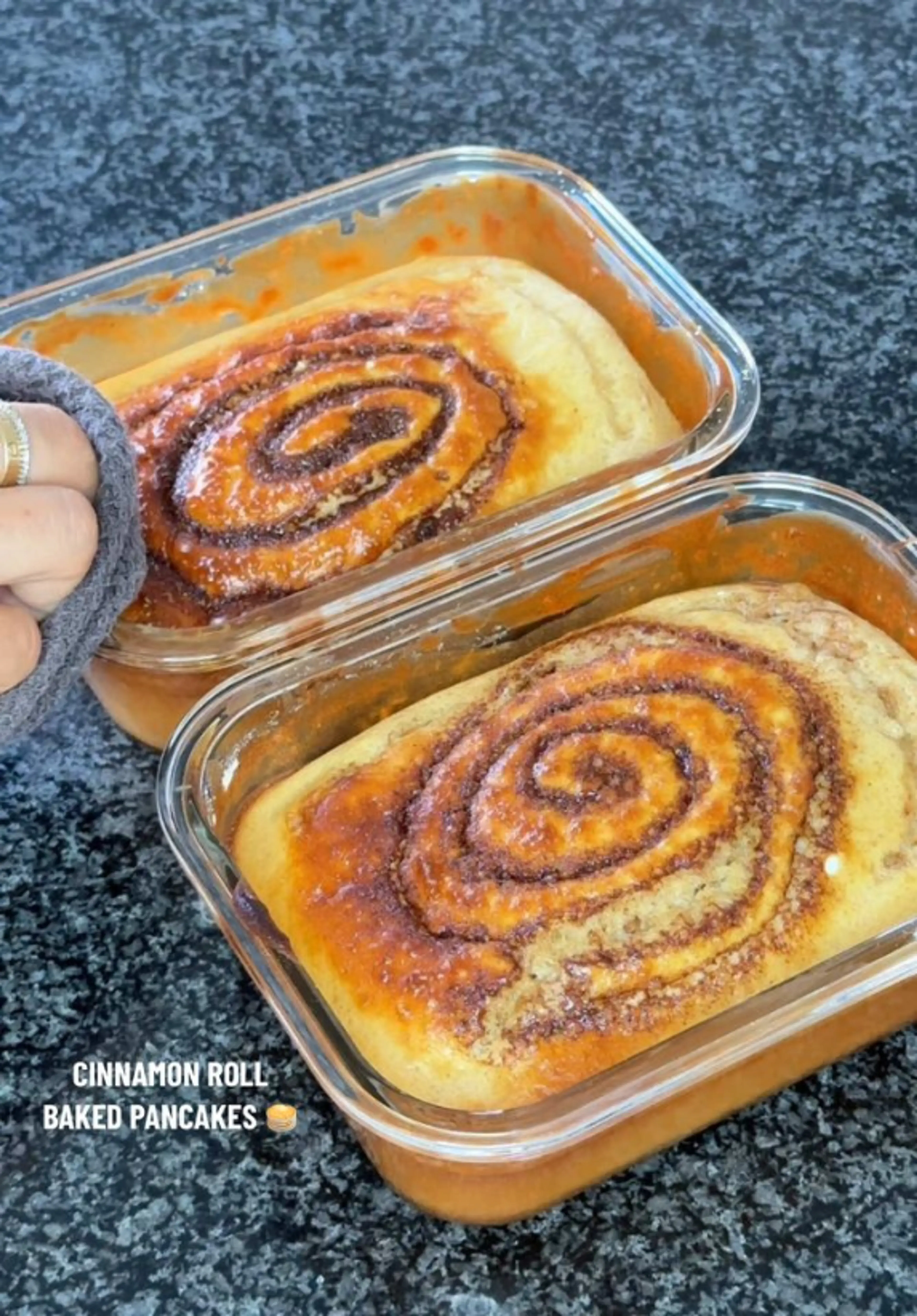 Cinnamon Scroll Baked Pancakes