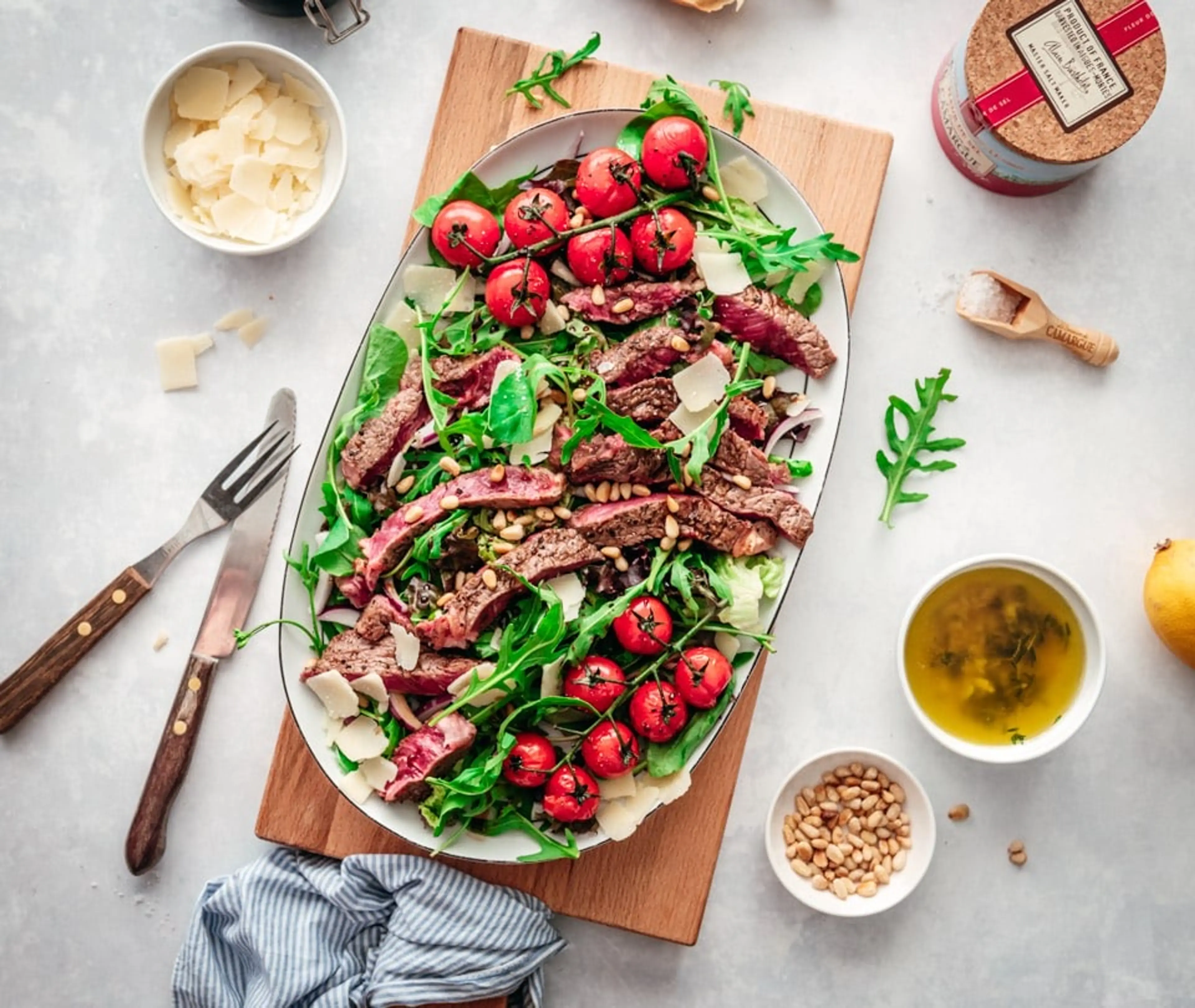 Tagliata: Biefstuksalade