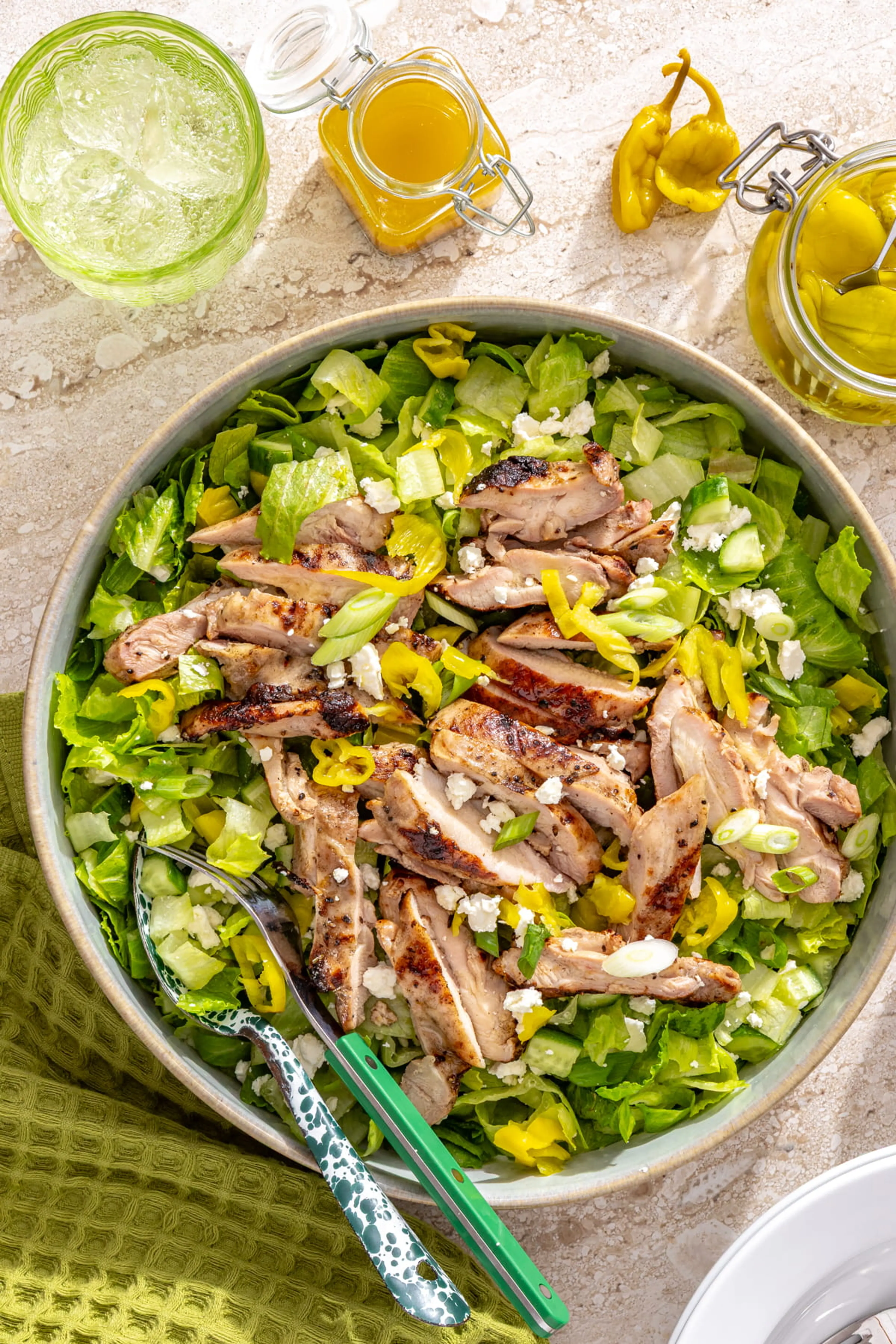 Pepperoncini Chicken Chopped Salad