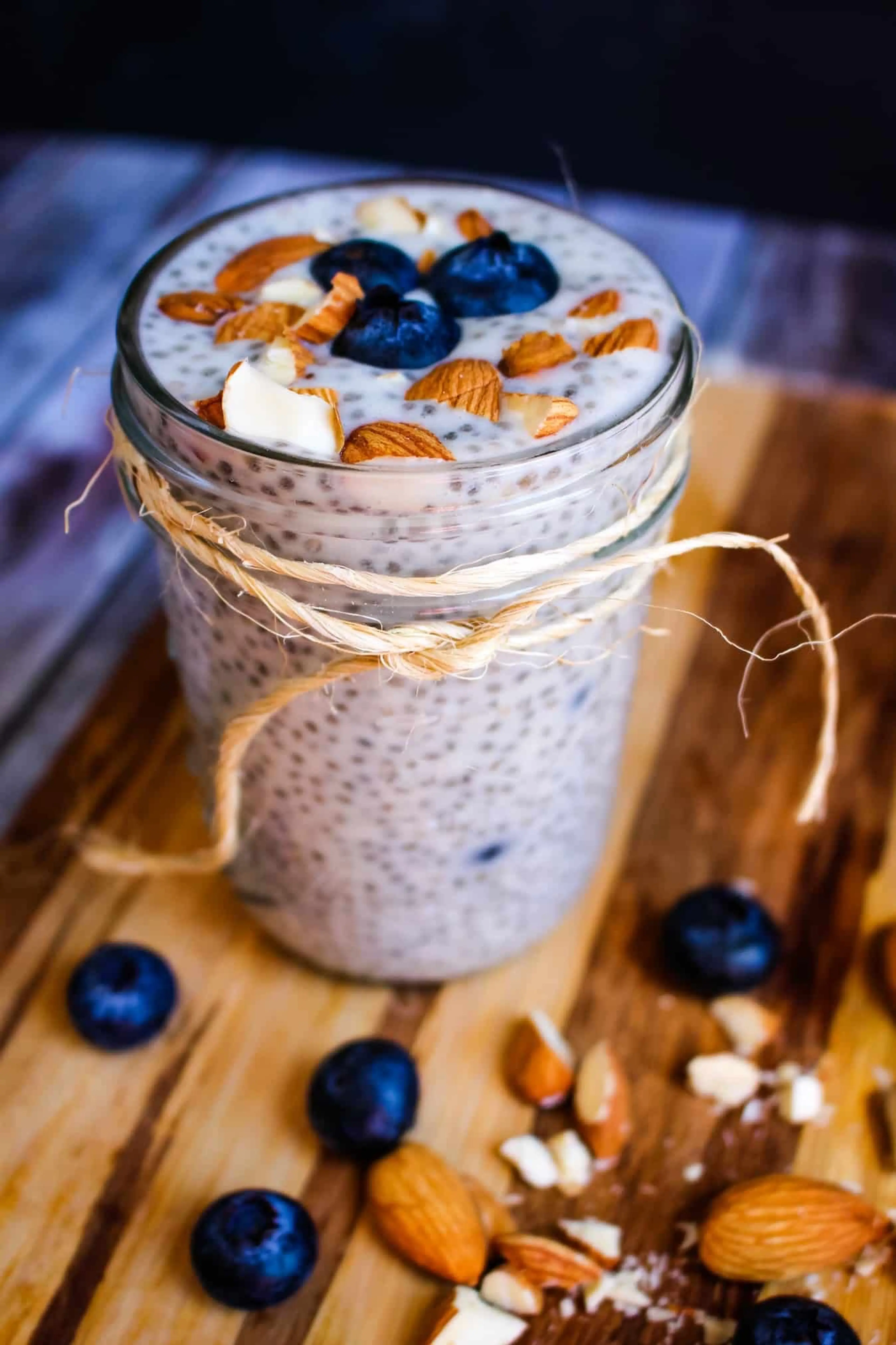 Blueberry Almond Chia Pudding