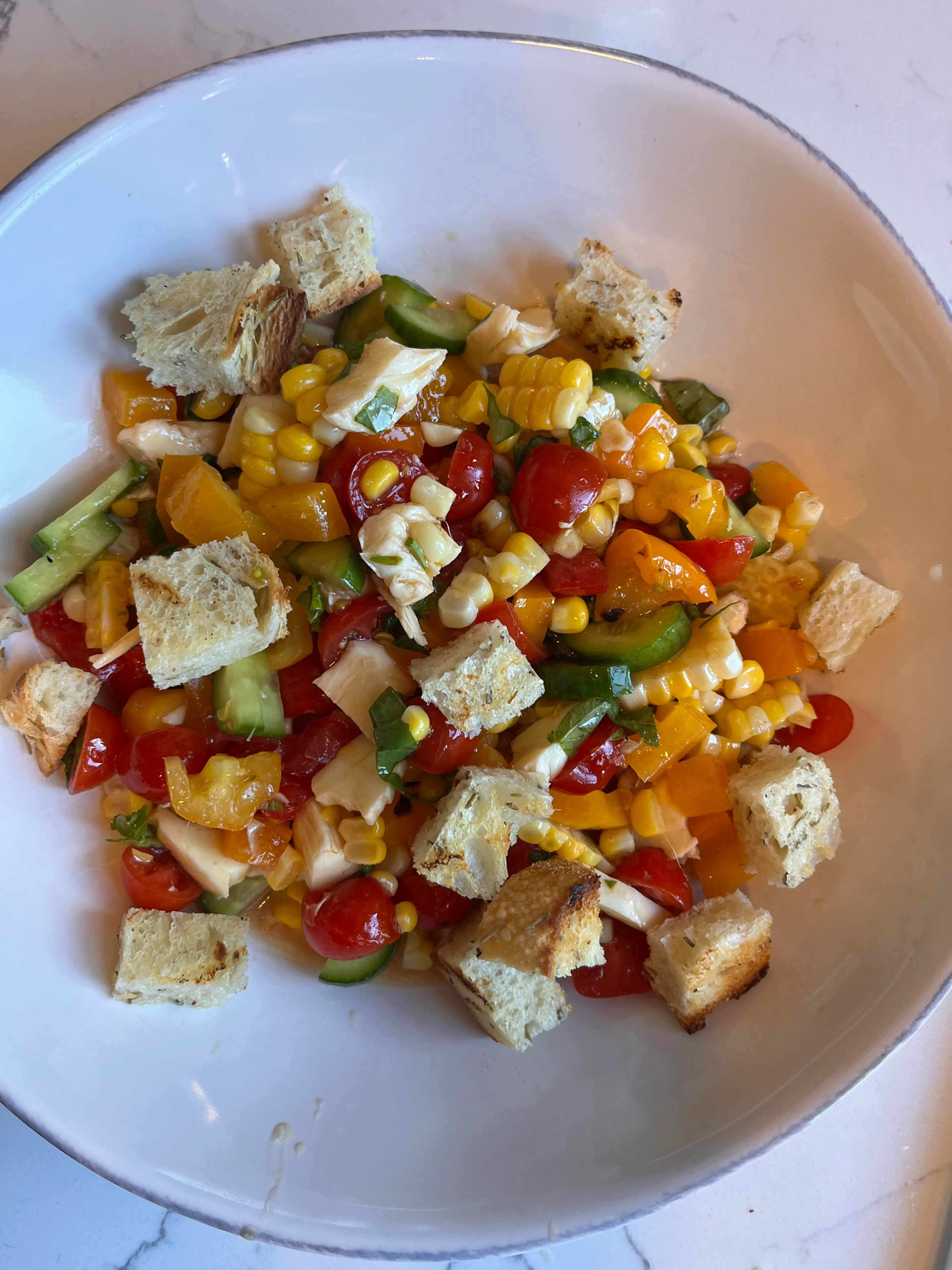 Grilled Corn Panzanella