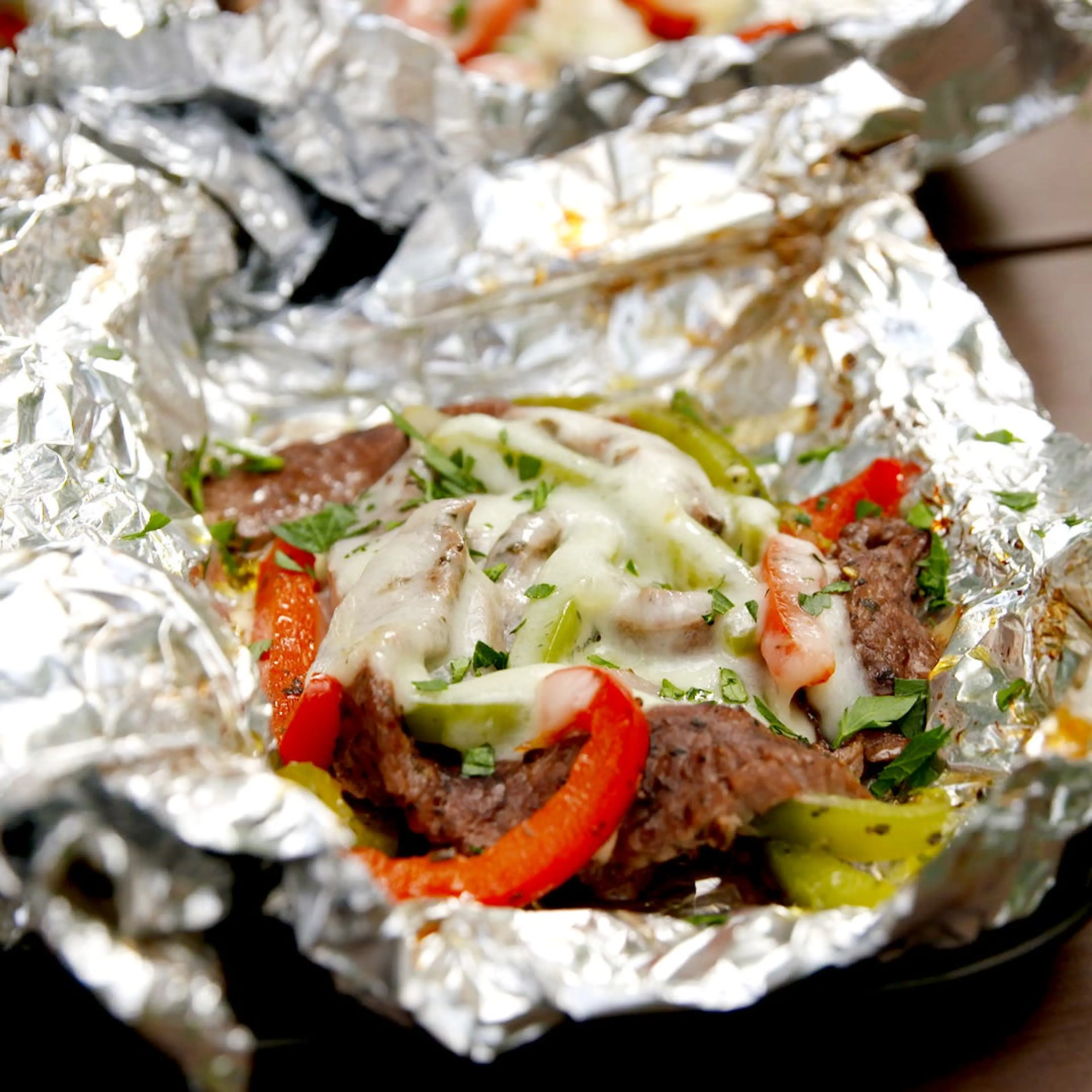 Philly Cheesesteak Foil Packs
