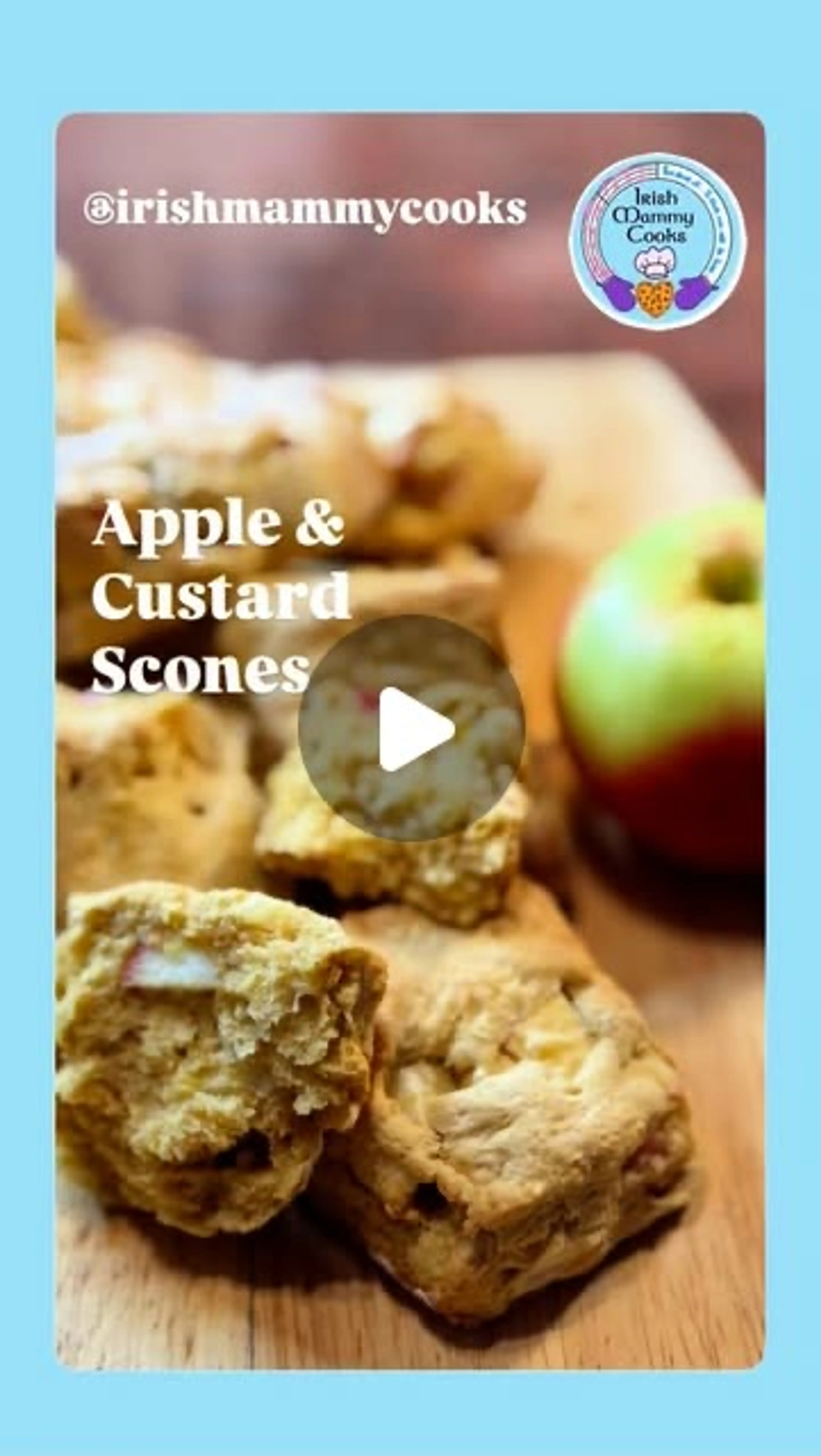 Apple & Custard Scones