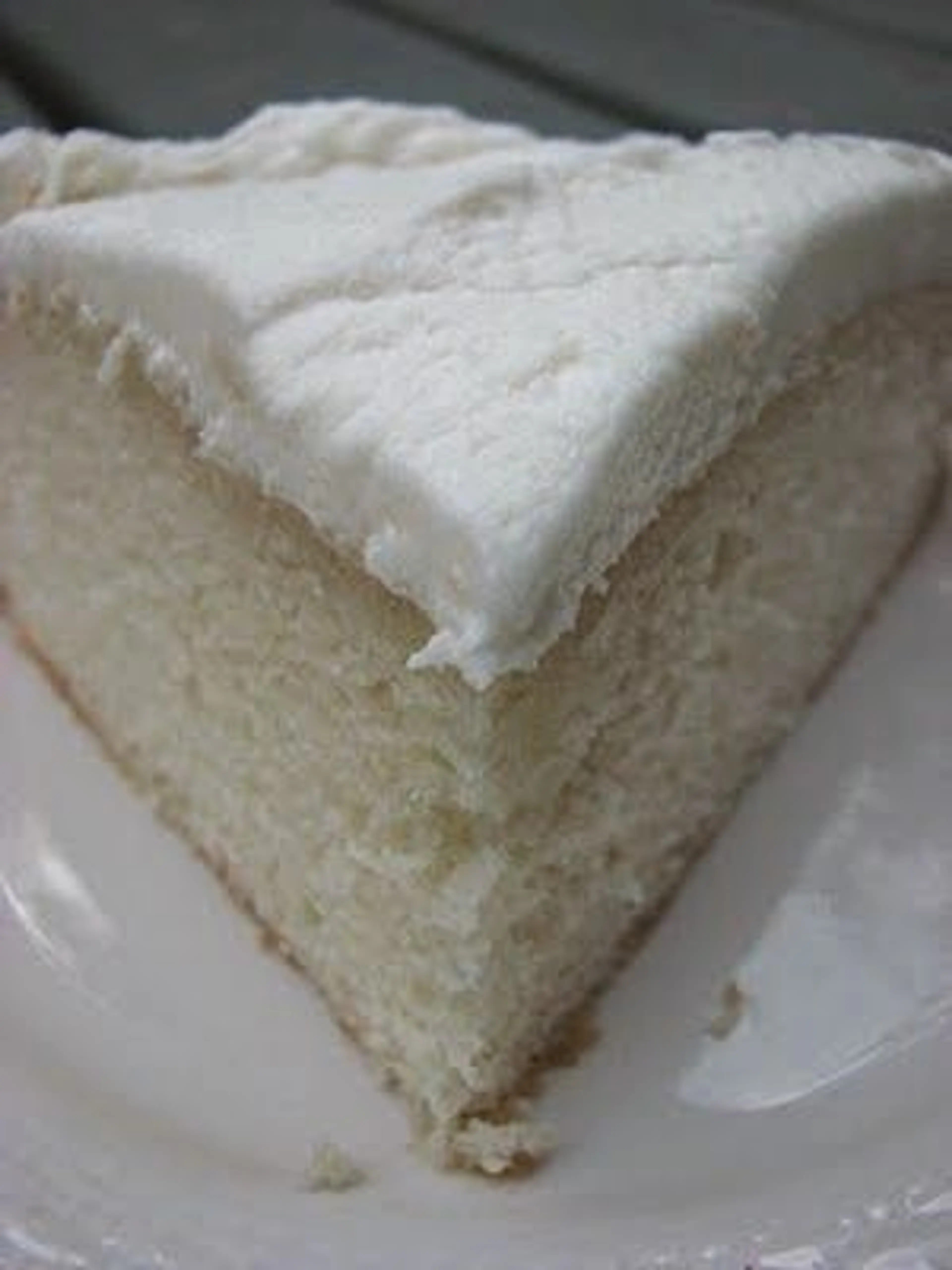 White Almond Wedding Cake