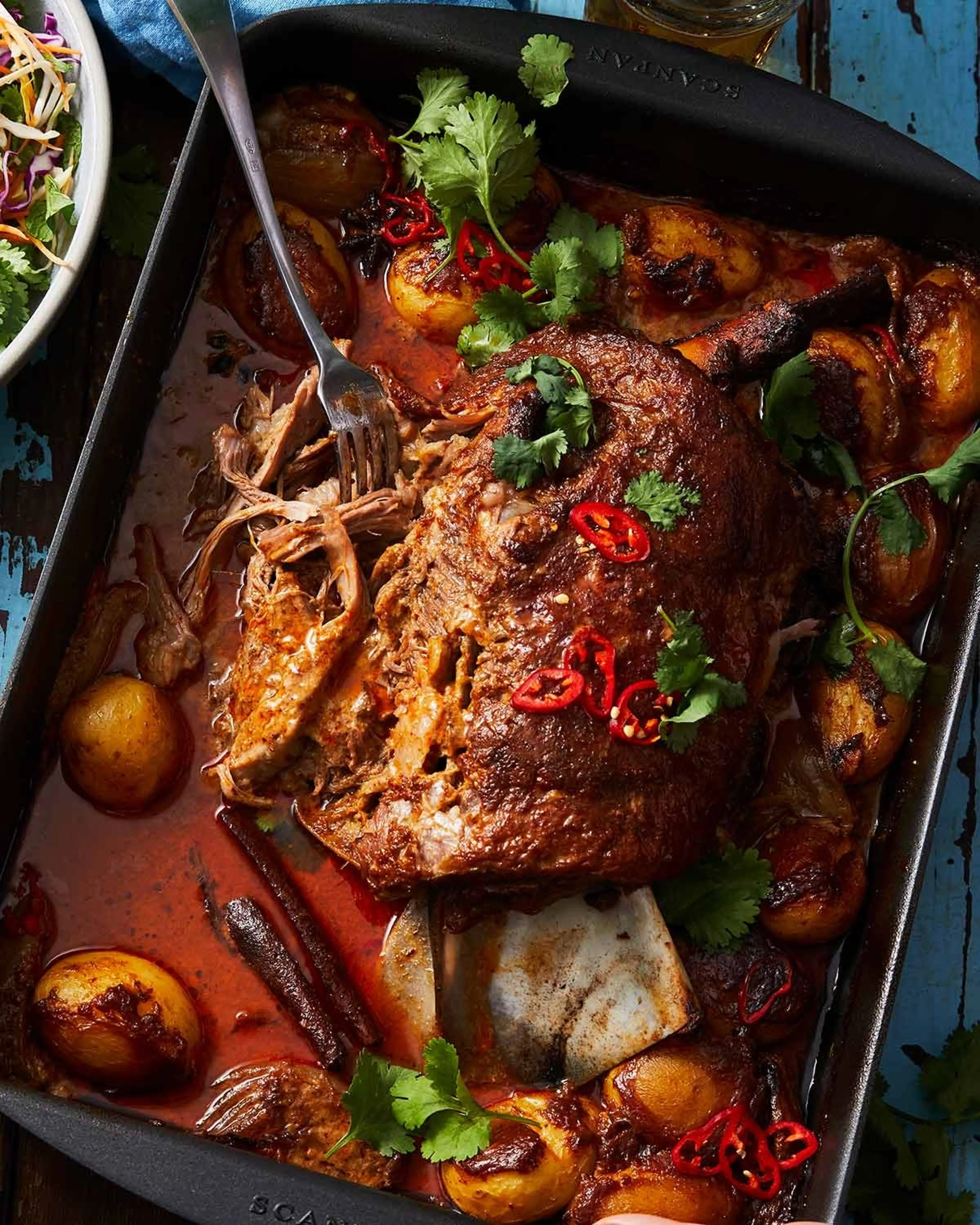 Fall-apart massaman lamb shoulder